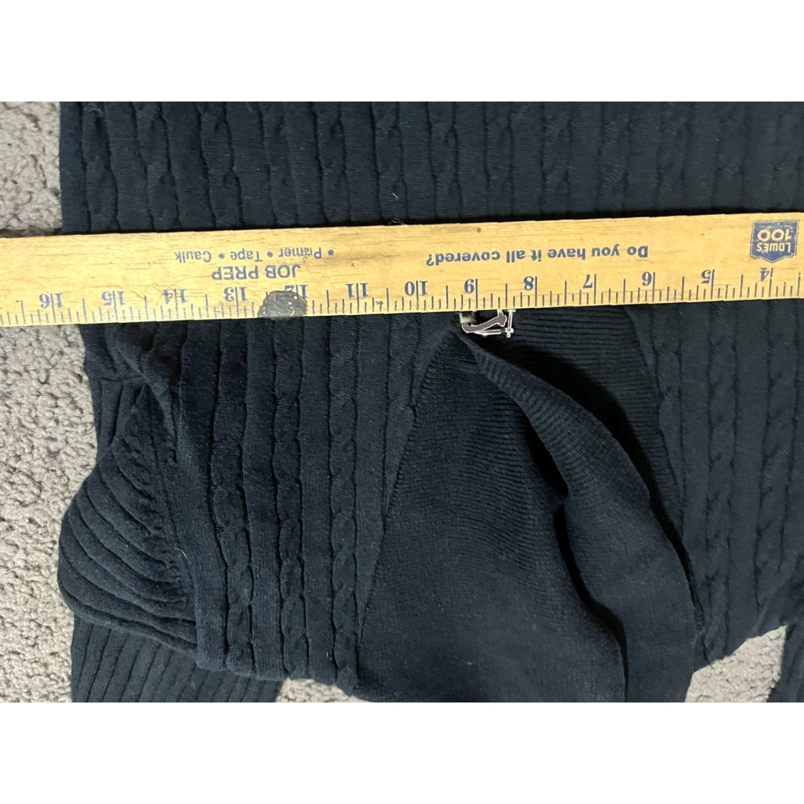 Vintage VINTAGE Karen Scott Sweater Shawl Collar Black Cotton Button Womens Small Pullover Knits Size S / US 4 / IT 40 - 4 Thumbnail