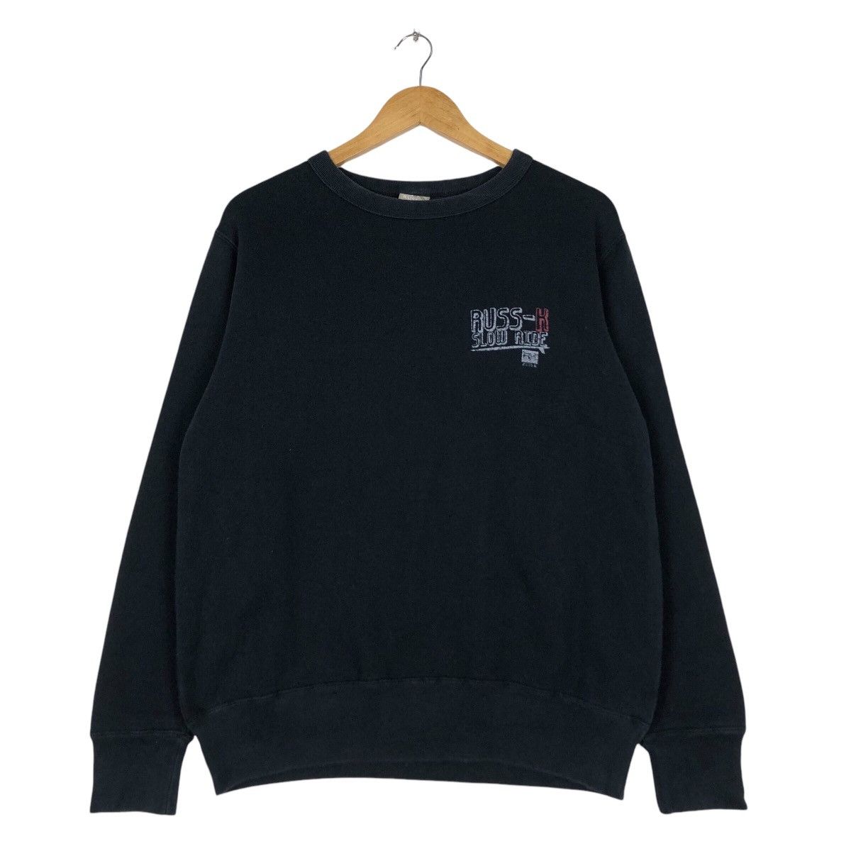 Vintage Vintage Rusk-K slow right sweatshirt medium Size US M / EU 48-50 / 2 - 2 Thumbnail