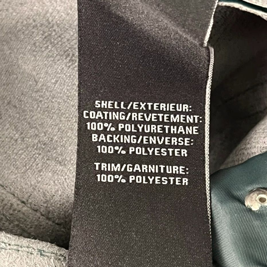 7 For All Mankind 7 For All Mankind Pants Womens Small 29" Ankle Faux Leather Straight Leg 81389 Green Size 28" / US 6 / IT 42 - 3 Thumbnail