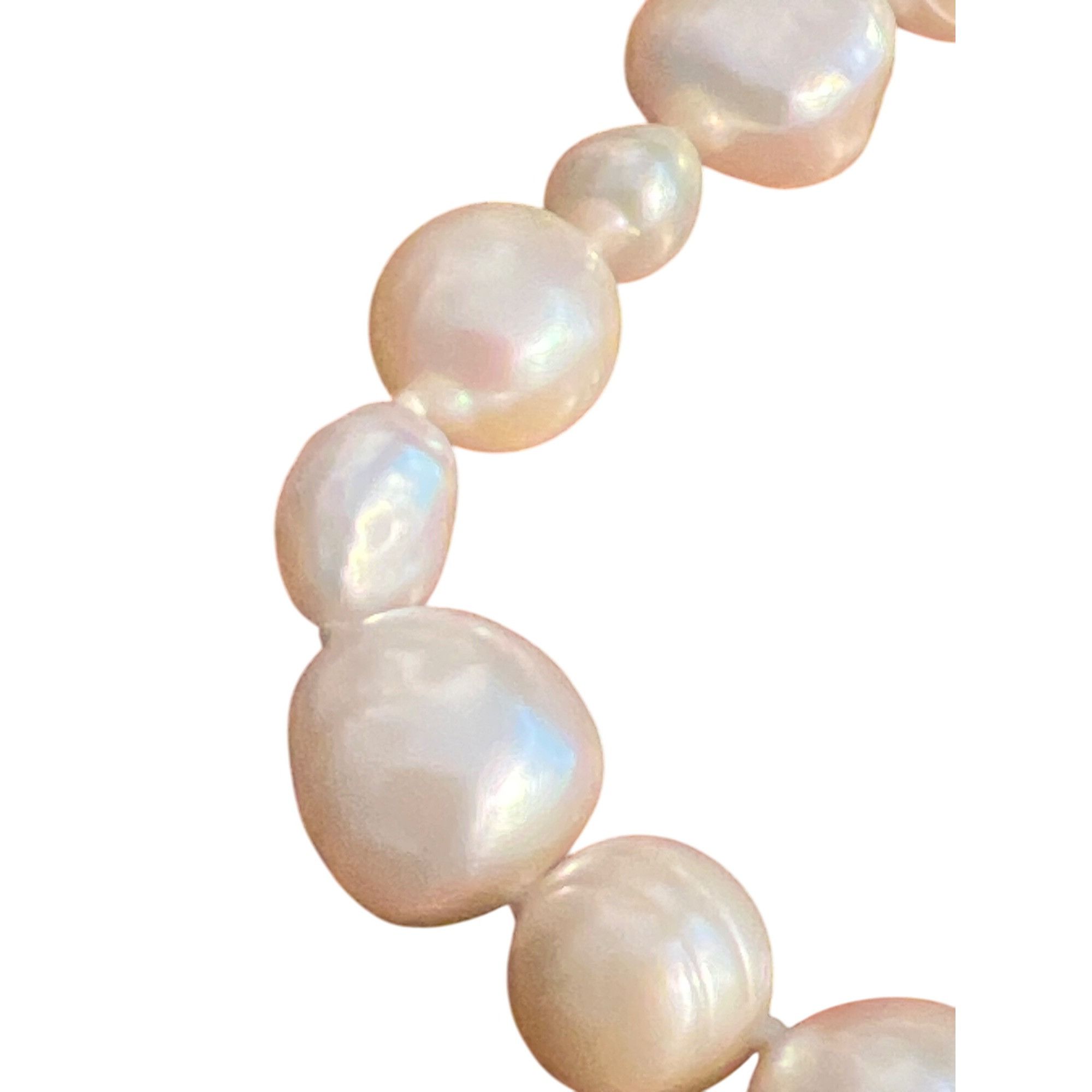 Other Vintage Honora Long Genuine Pearl Necklace Sterling Silver D Size ONE SIZE - 2 Thumbnail