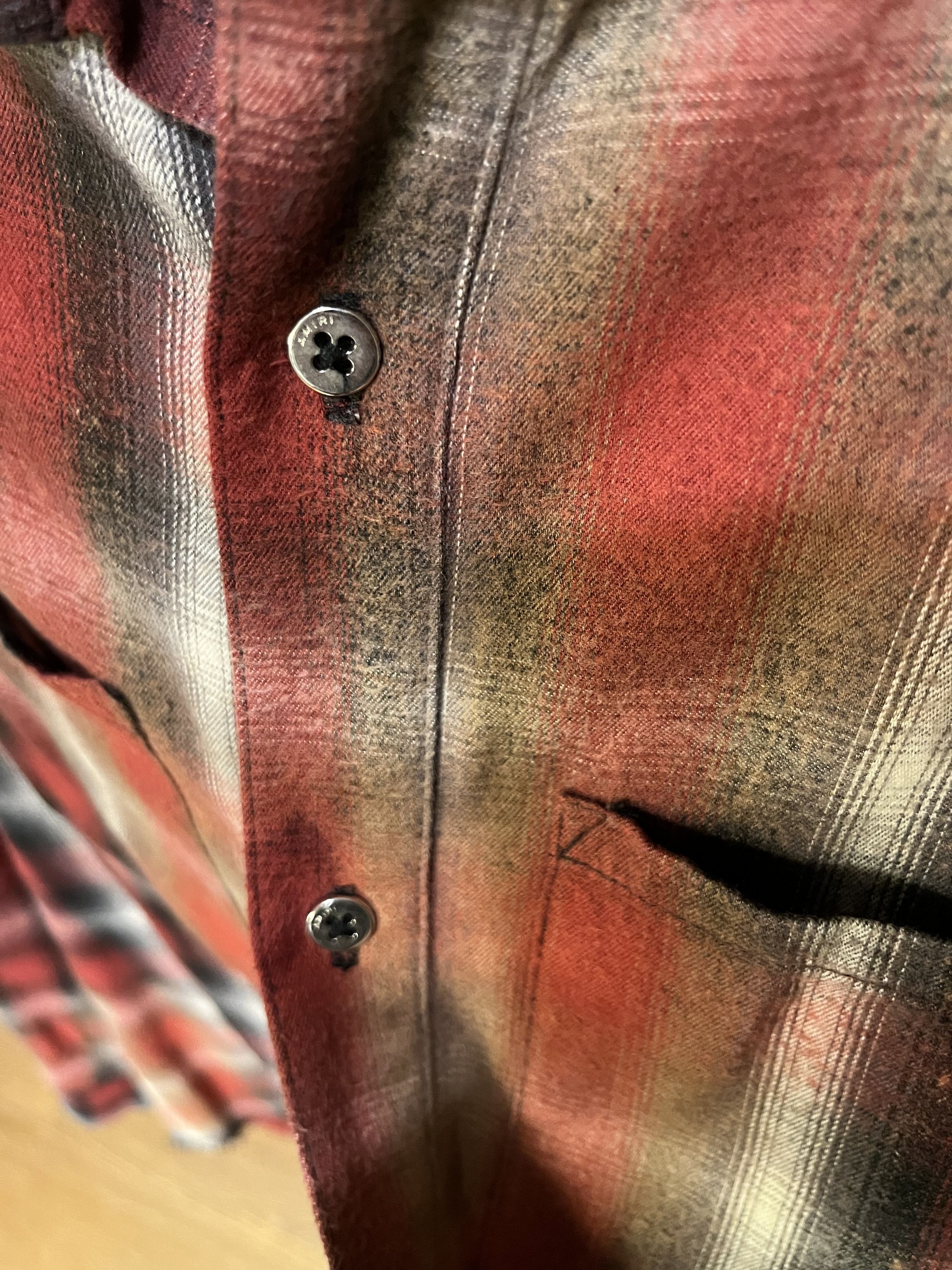 Amiri flannel shirt