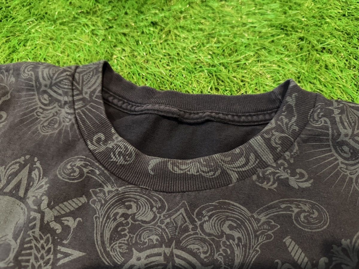 Band Tees Vintage Skulls Cyber All Over Print AOP Black shirt Y2K Goth Size US XL / EU 56 / 4 - 4 Thumbnail