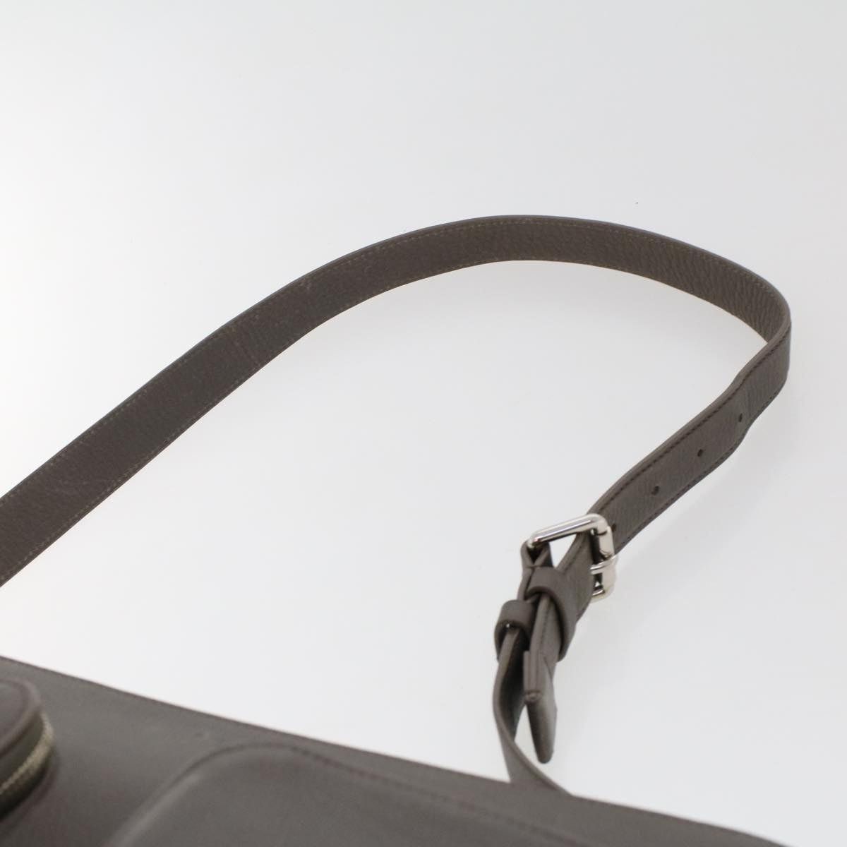 Louis Vuitton LOUIS VUITTON Naxos Shoulder Bag Leather Gray Size ONE SIZE - 14 Thumbnail