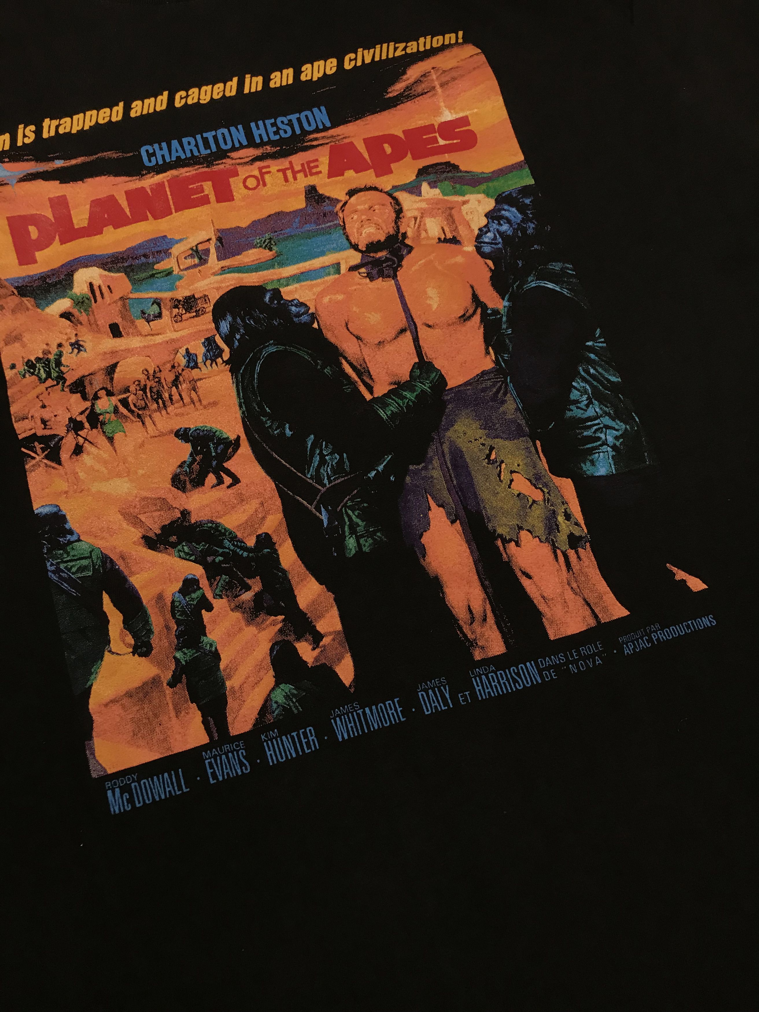 Fruit Of The Loom Vintage 90s T-shirt *RARE* ‘Planet of the Apes’ (XL) Size US XL / EU 56 / 4 - 4 Thumbnail