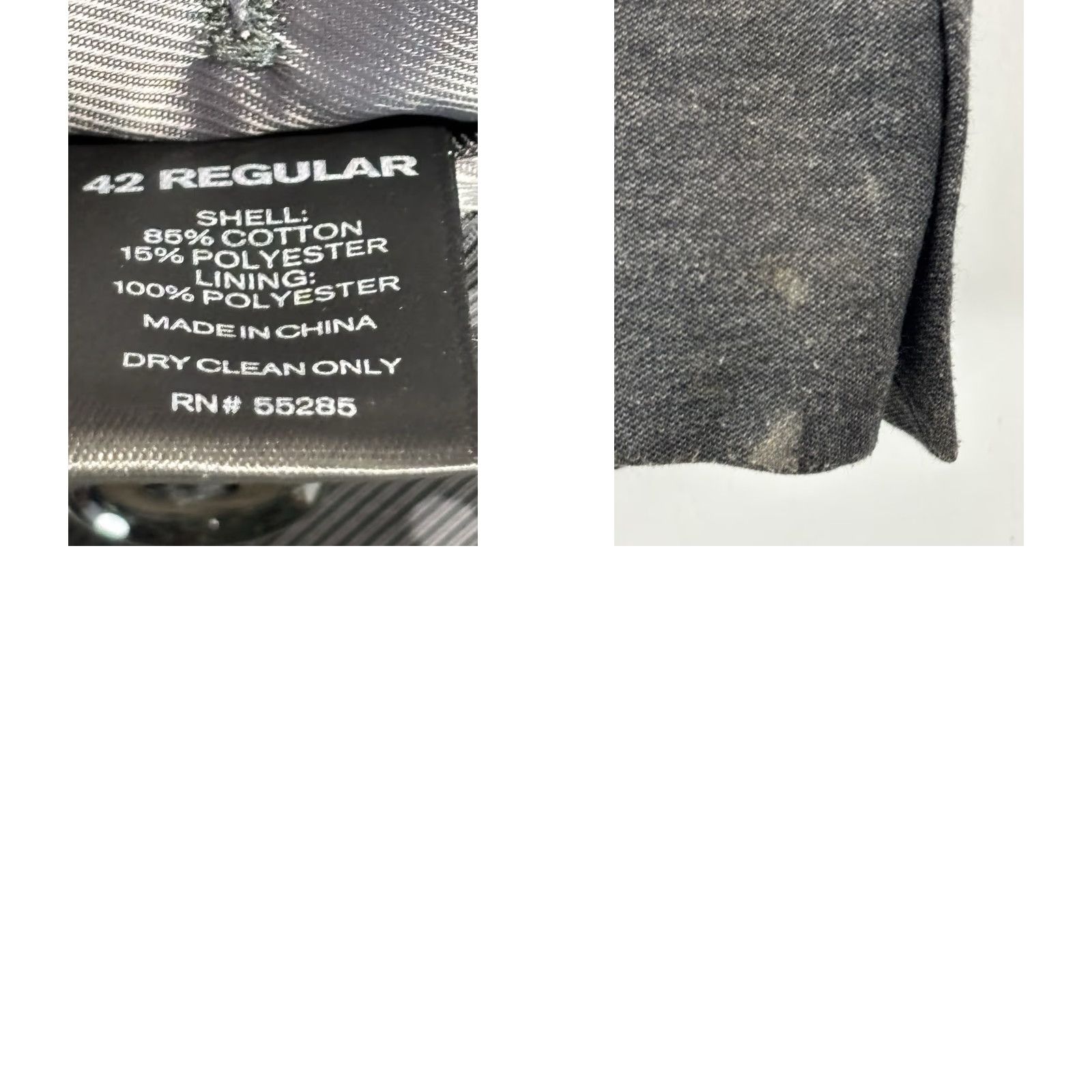 Express Express Blazer Jacket 42R Mens Slim Grey Cotton Blend Two-Button Blazer Sport Coat Shirt? Size 42R - 8 Thumbnail