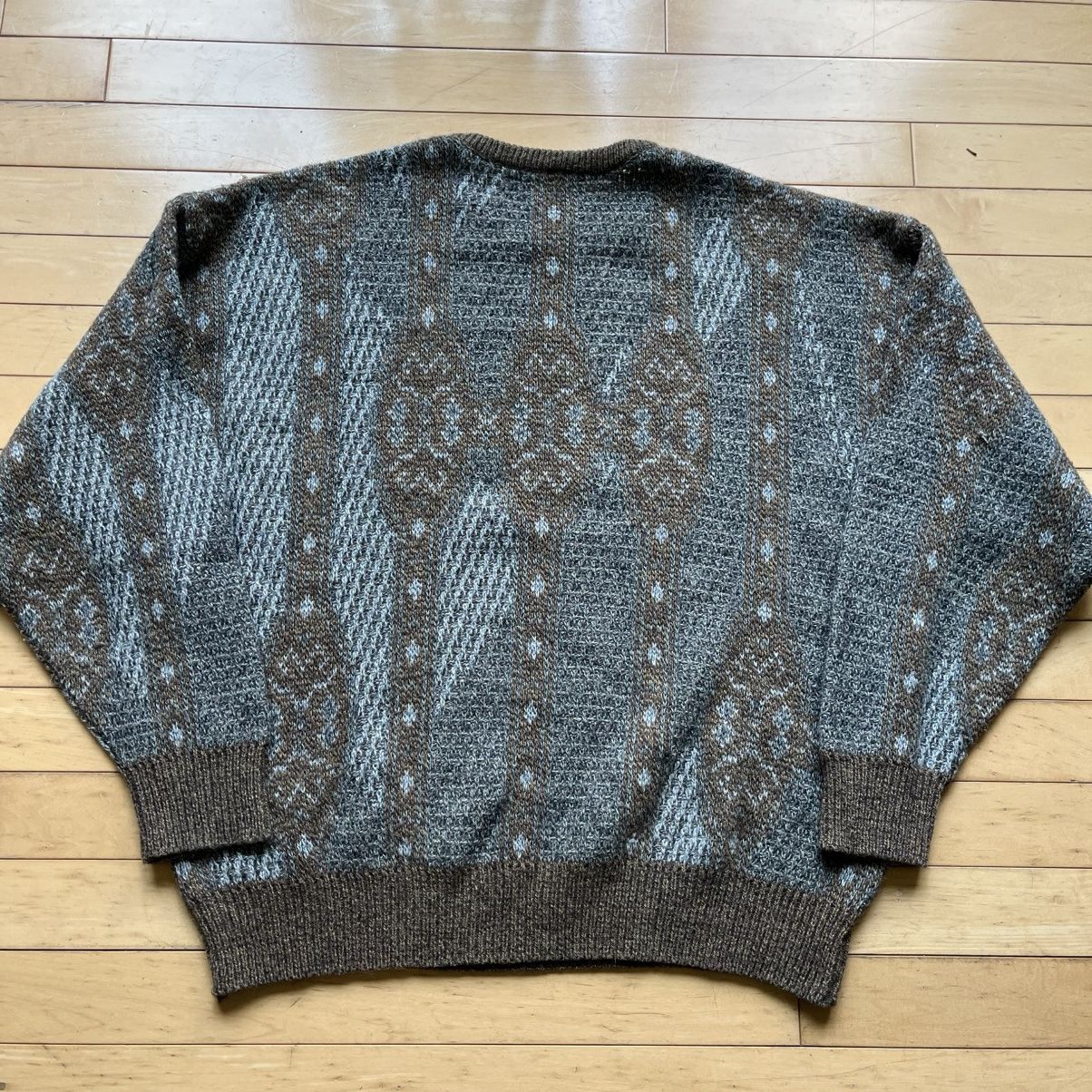 Vintage Brown Vintage knit sweater Size US L / EU 52-54 / 3 - 4 Thumbnail