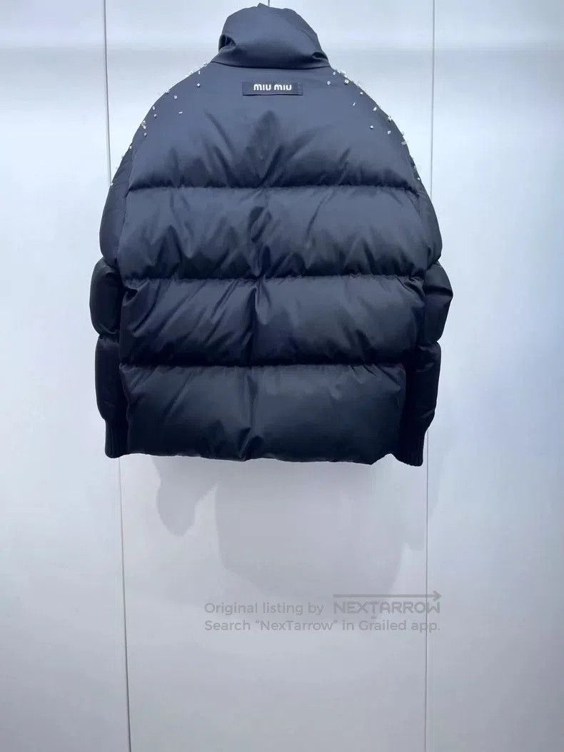 Prada Miumiu Heavy Rhinestone Down Jacket. Size US M / EU 48-50 / 2 - 2 Thumbnail