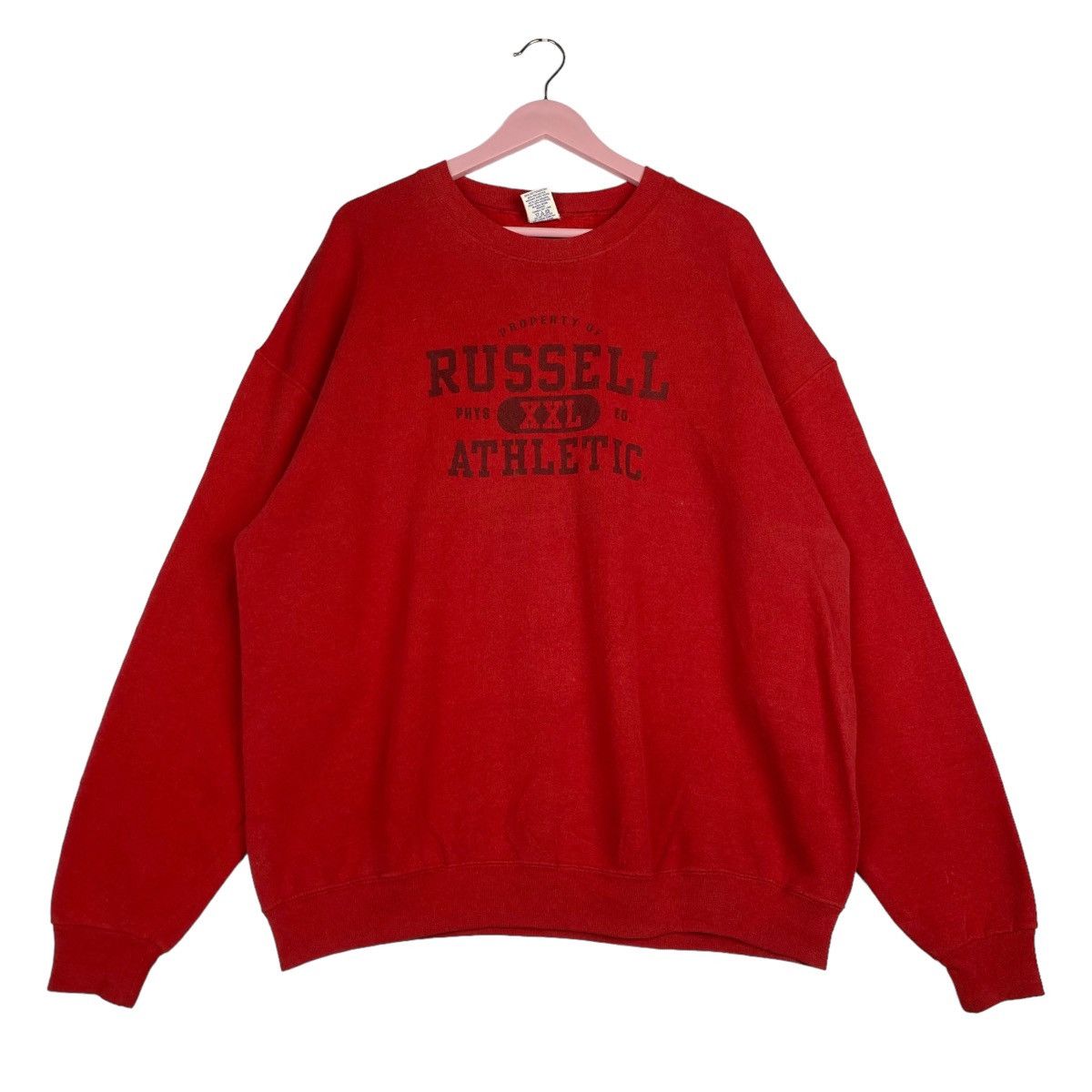 Russell Athletic × Vintage Vintage Russell Graphic Crewneck Sweatshirt Red Pullover Size US XXL / EU 58 / 5 - 1 Thumbnail
