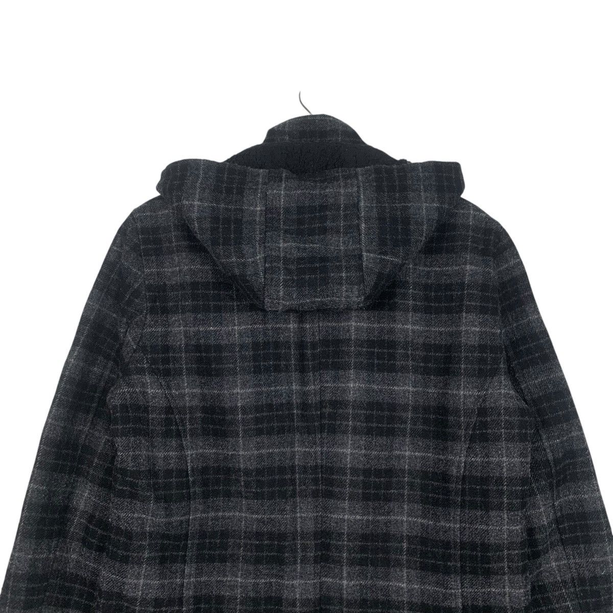 Katharine Hamnett London HAMNETT Coat Checked Wool Duffle Coat #1796-C15 Size US M / EU 48-50 / 2 - 8 Thumbnail