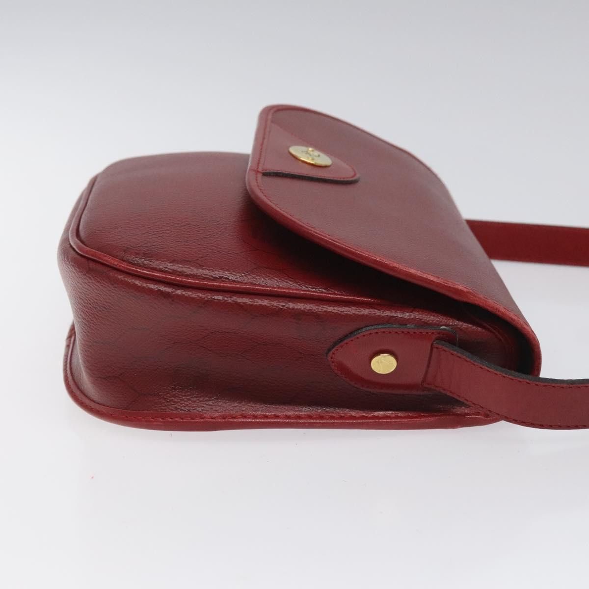Dior DIOR Honeycomb Canvas Shoulder Bag Pvc Leather Red Gold Size ONE SIZE - 4 Thumbnail