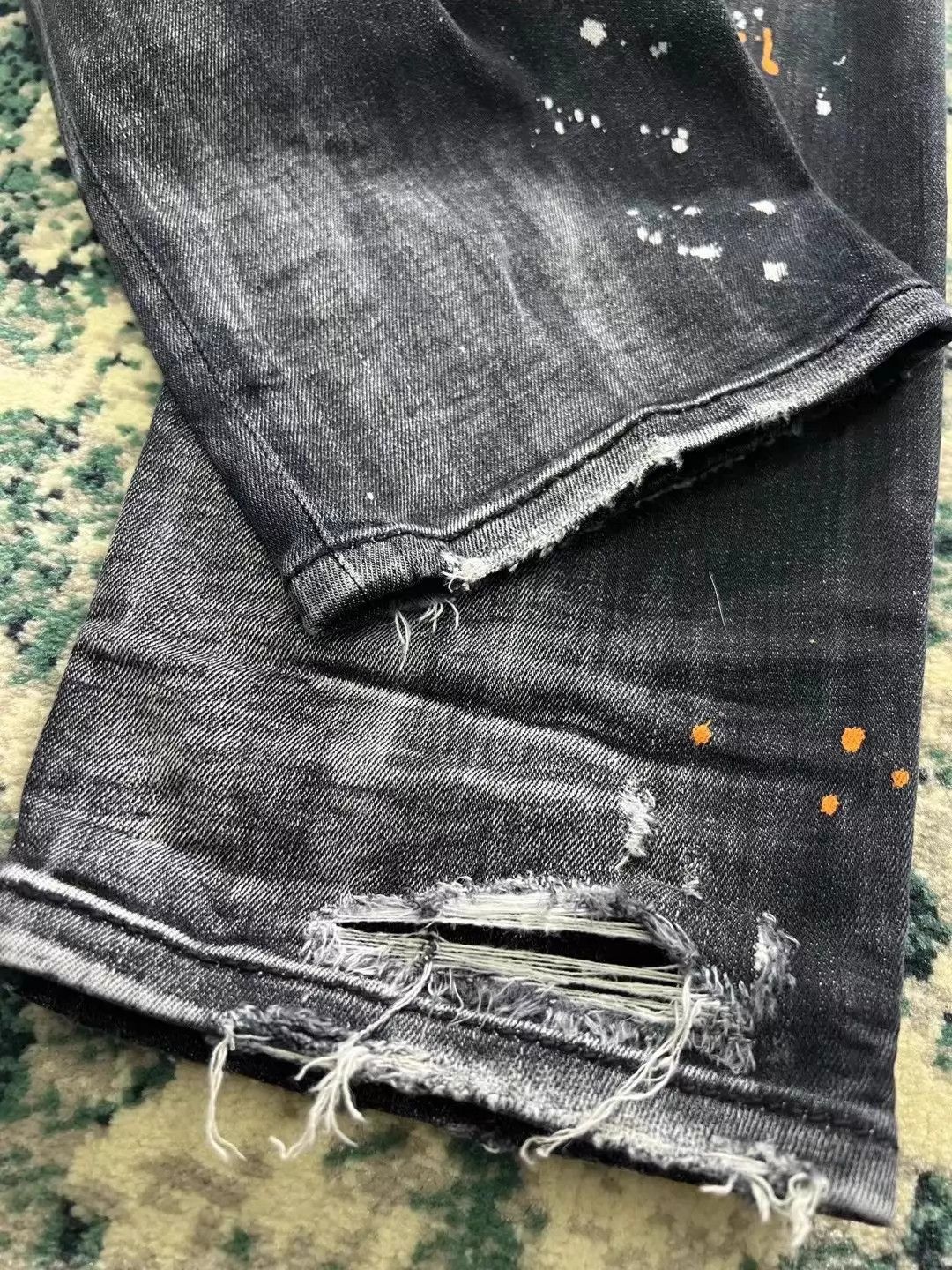 Dsquared2 Dsquared2 2023 SS Black Gray Patched SKATER Jeans Size US 30 / EU 46 - 6 Thumbnail