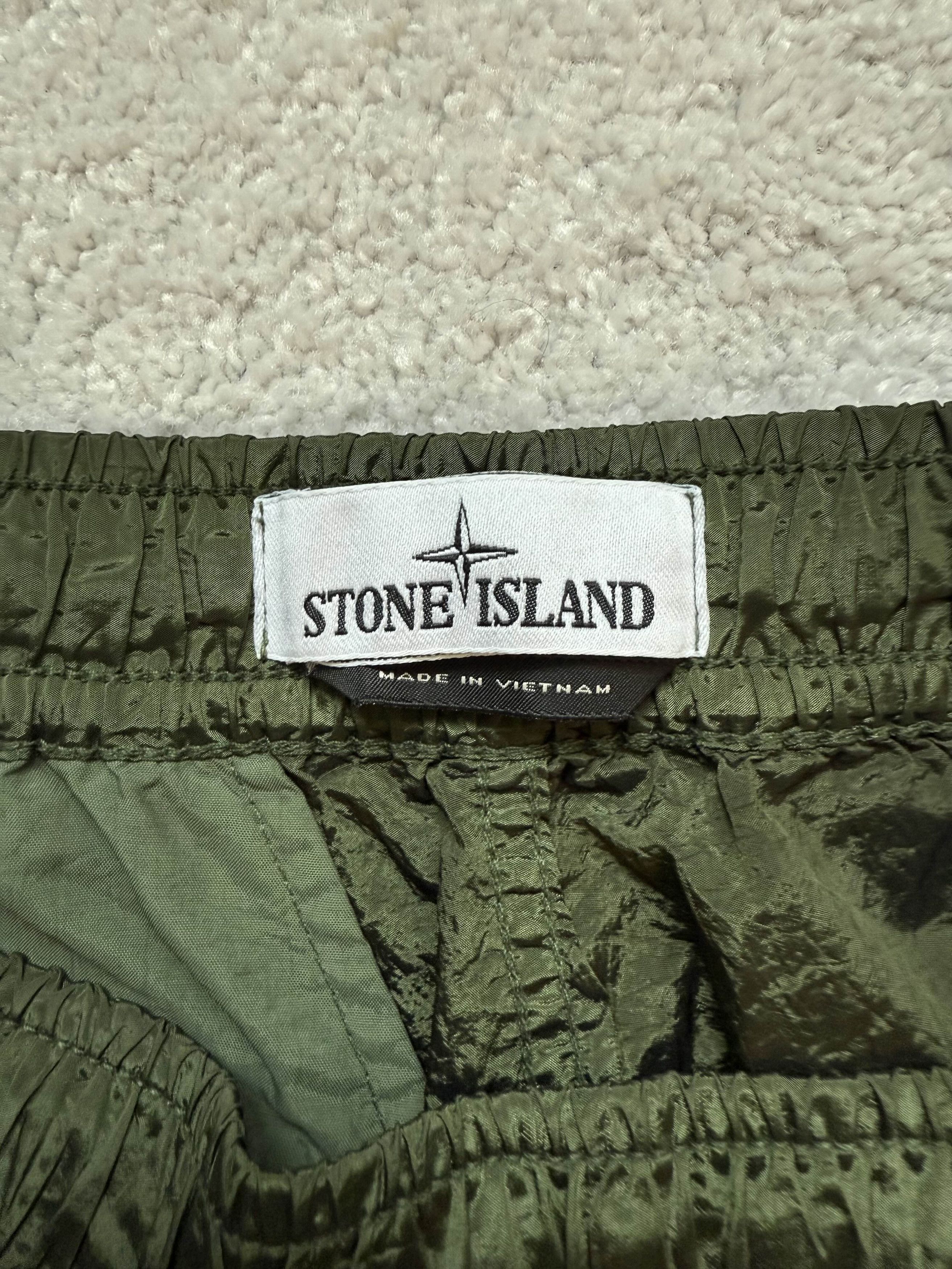 Stone Island Khaki Nylon Shorts Size US 28 / EU 44 - 3 Thumbnail
