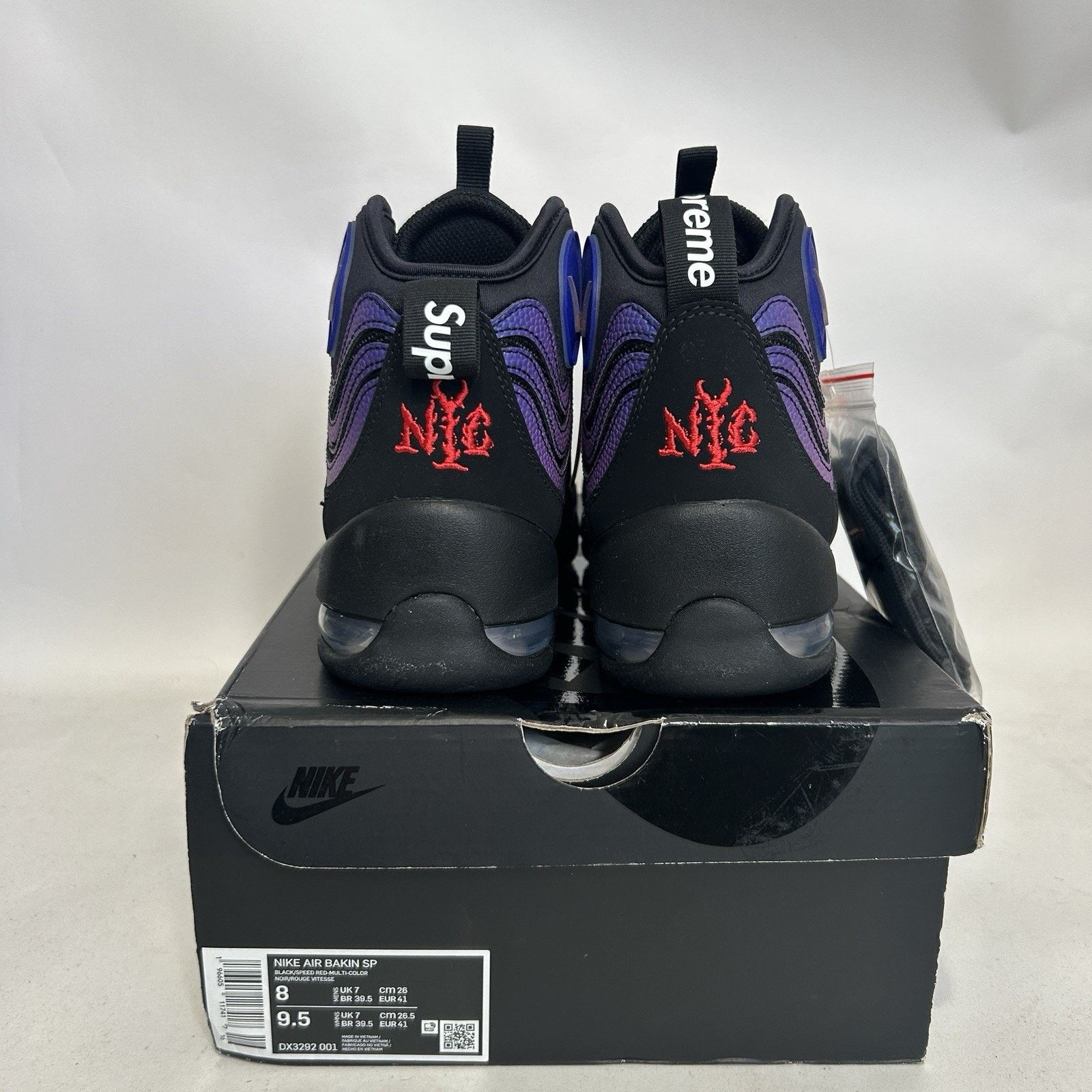 Nike Nike X Supreme Air Bakin SP “Black Gradient” DX3292-001 Size US 8 / EU 41 - 4 Thumbnail