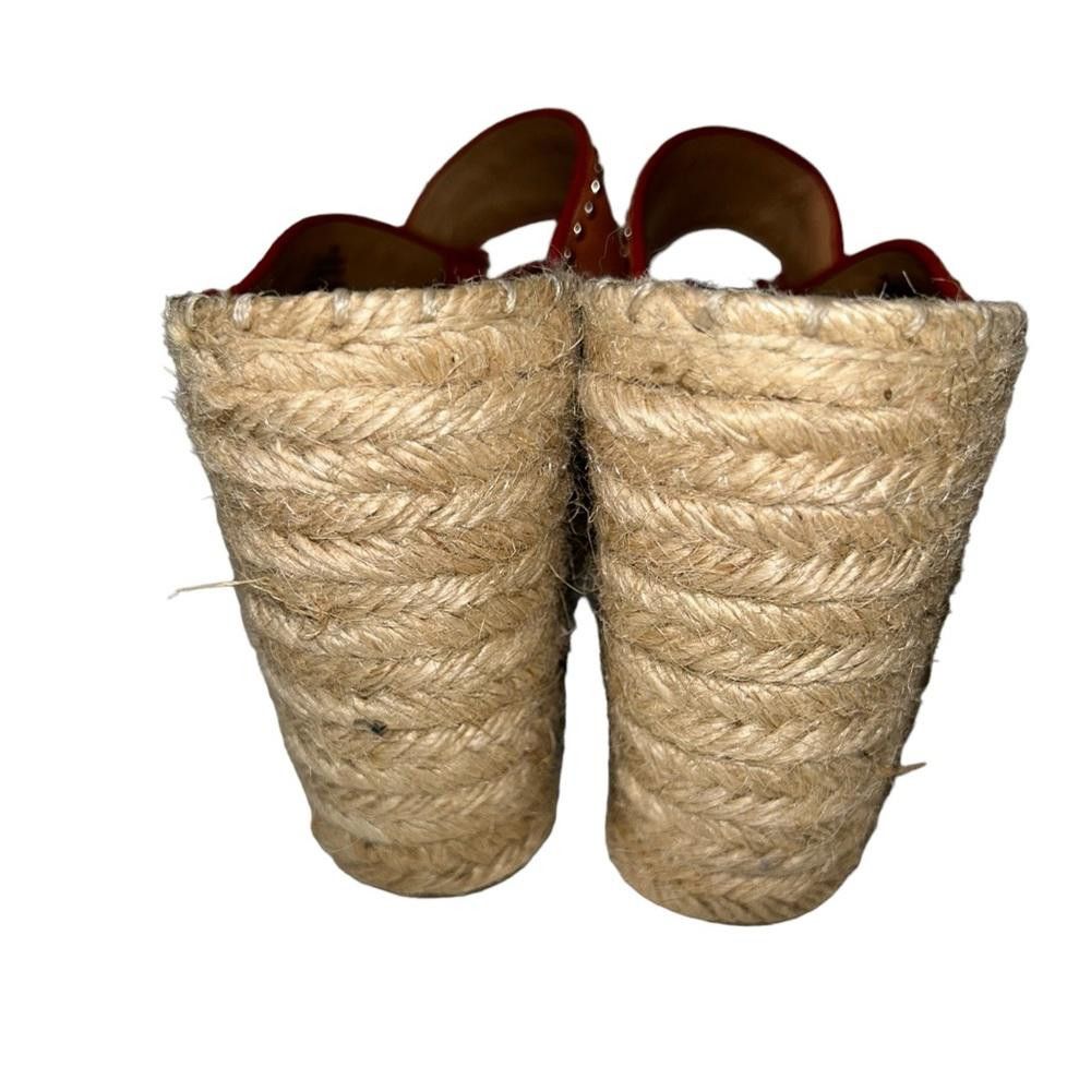 Designer Marc Fisher l Angeline’s Leather Studded Espadrille Wedges 5 Size US 5 / IT 35 - 6 Thumbnail