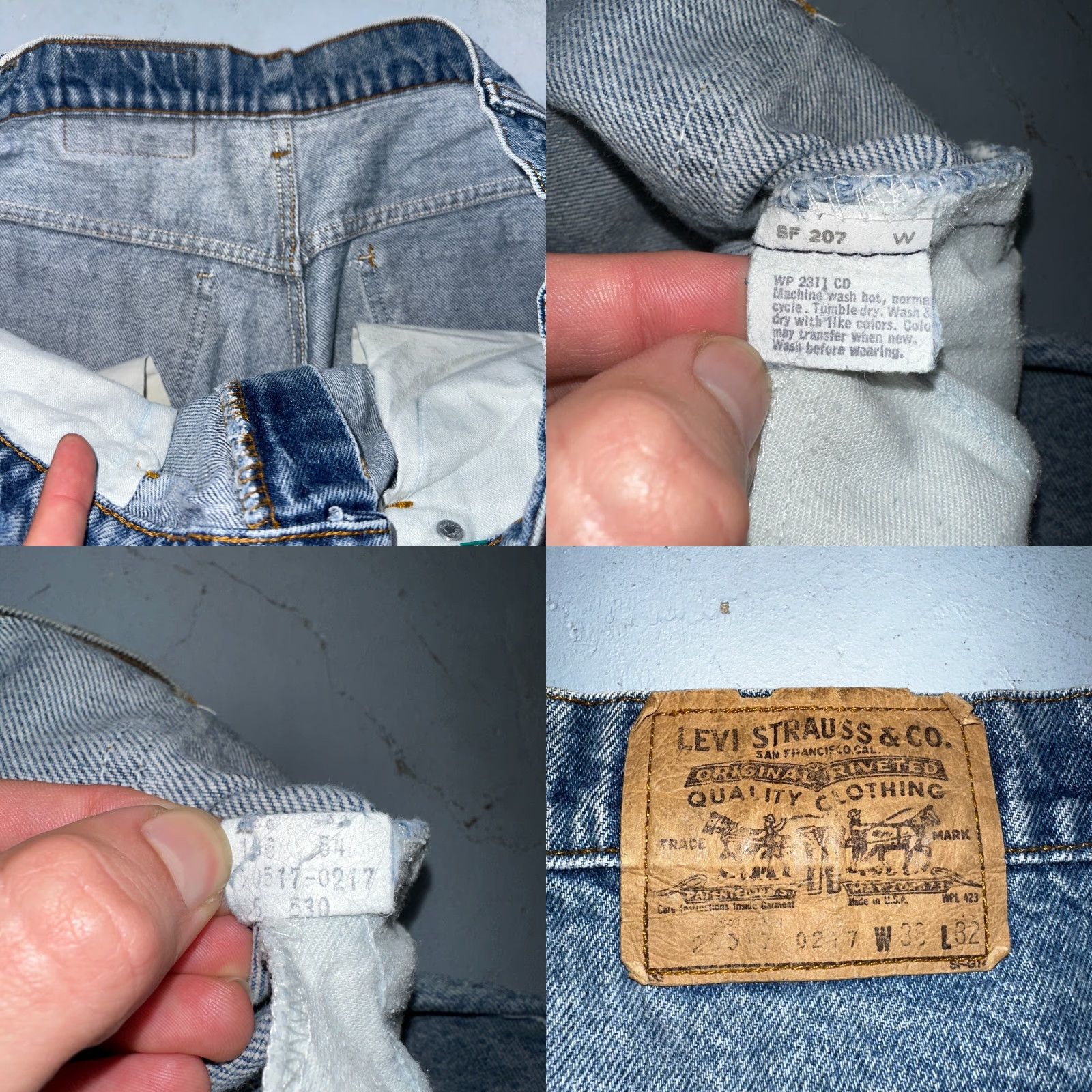 Levi's Levi's 517 Jeans Bootcut USA Wind 70s 80s 33x30 36x32 Vintage Blue Denim Mens Regular Size 36 Cotton Blend Zipper Button 5-Pocket Size US 36 / EU 52 - 9 Thumbnail