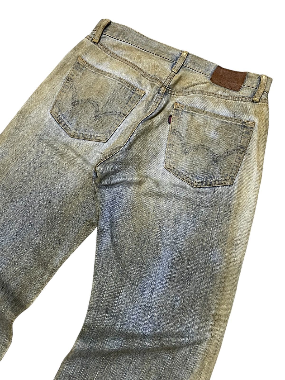 Edwin × Hysteric Glamour Edwin 503Z Muddy Wash Rusty Trashed Loose Jeans Size US 31 - 8 Thumbnail