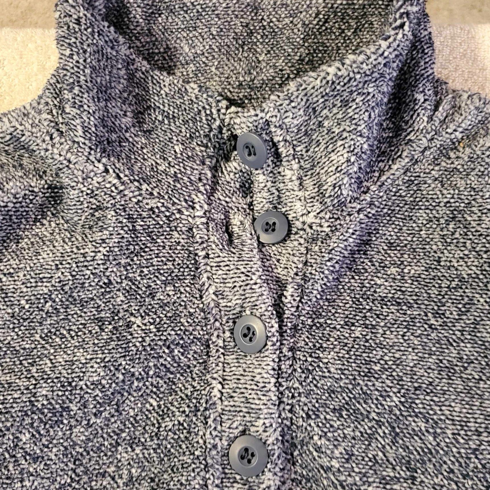 Eddie Bauer Eddie Bauer Womens Knitted Henley Sweater L Blue Casual Shirt (Size L) Mens? Wait. Size L / US 10 / IT 46 - 3 Thumbnail