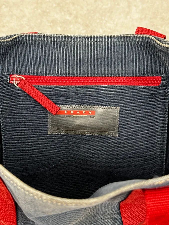 Prada 2003 Prada Luna Rossa Challenge Navy & Red Bag Size ONE SIZE - 8 Thumbnail