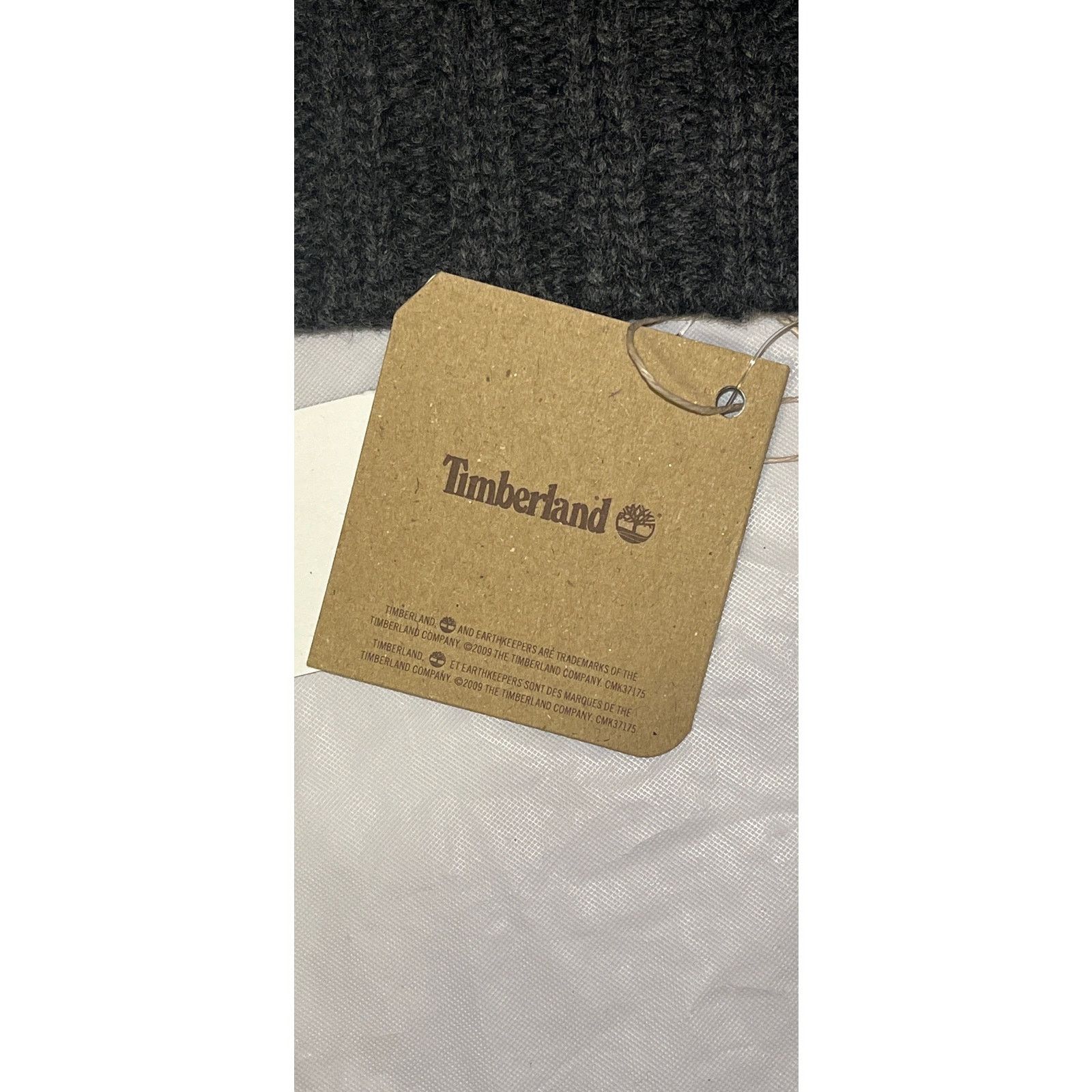Timberland Timberland SLOUCHY KNIT BEANIE hat - Gray - Lambswool - NWT Size ONE SIZE - 4 Thumbnail
