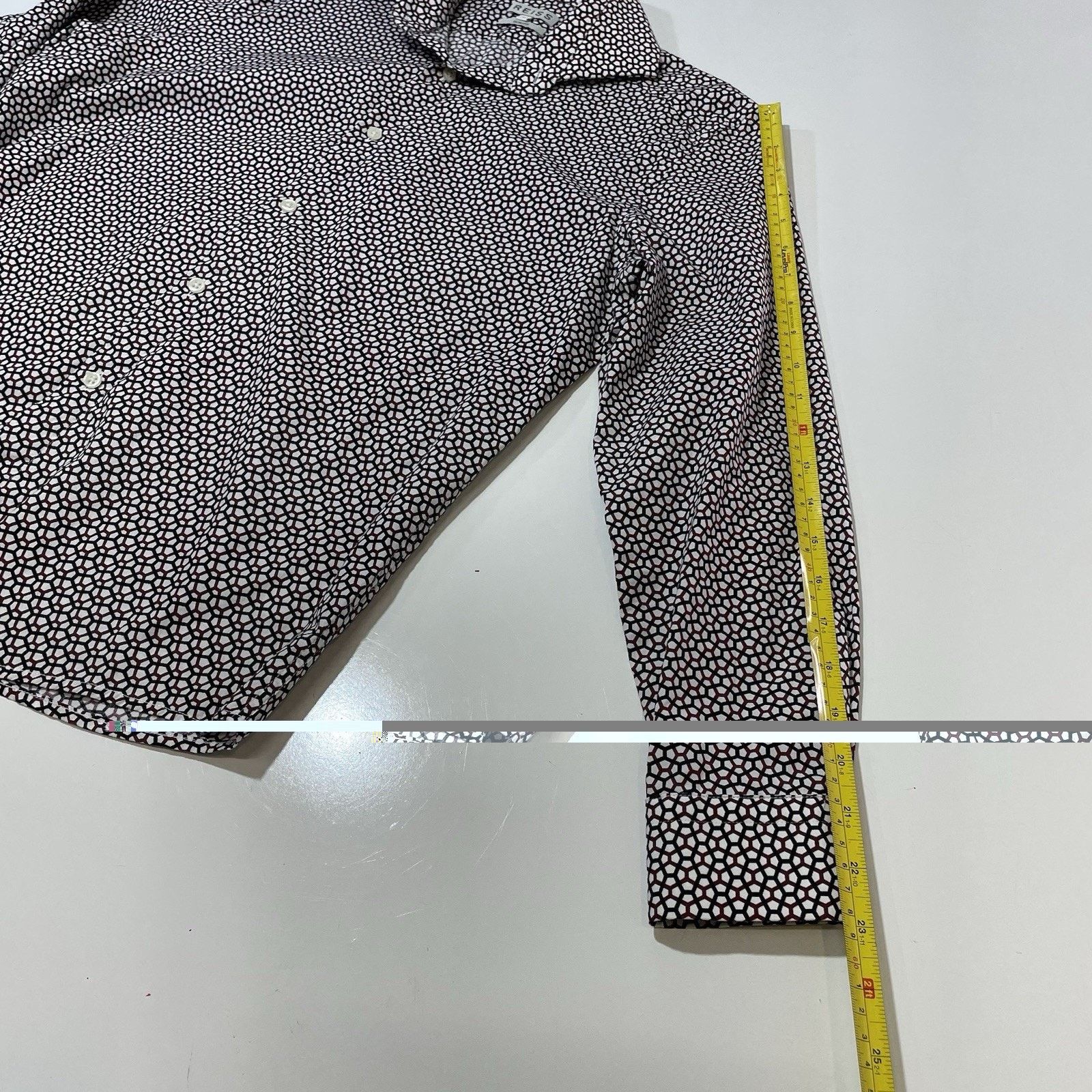 Reiss Reiss Men’s Geo Print White Shirt Size Medium Slim Fit Size US M / EU 48-50 / 2 - 6 Thumbnail