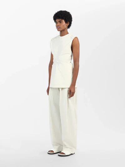 Studio Nicholson o1mle0525 Garda Tank Tops in White Size M / US 6-8 / IT 42-44 - 4 Thumbnail