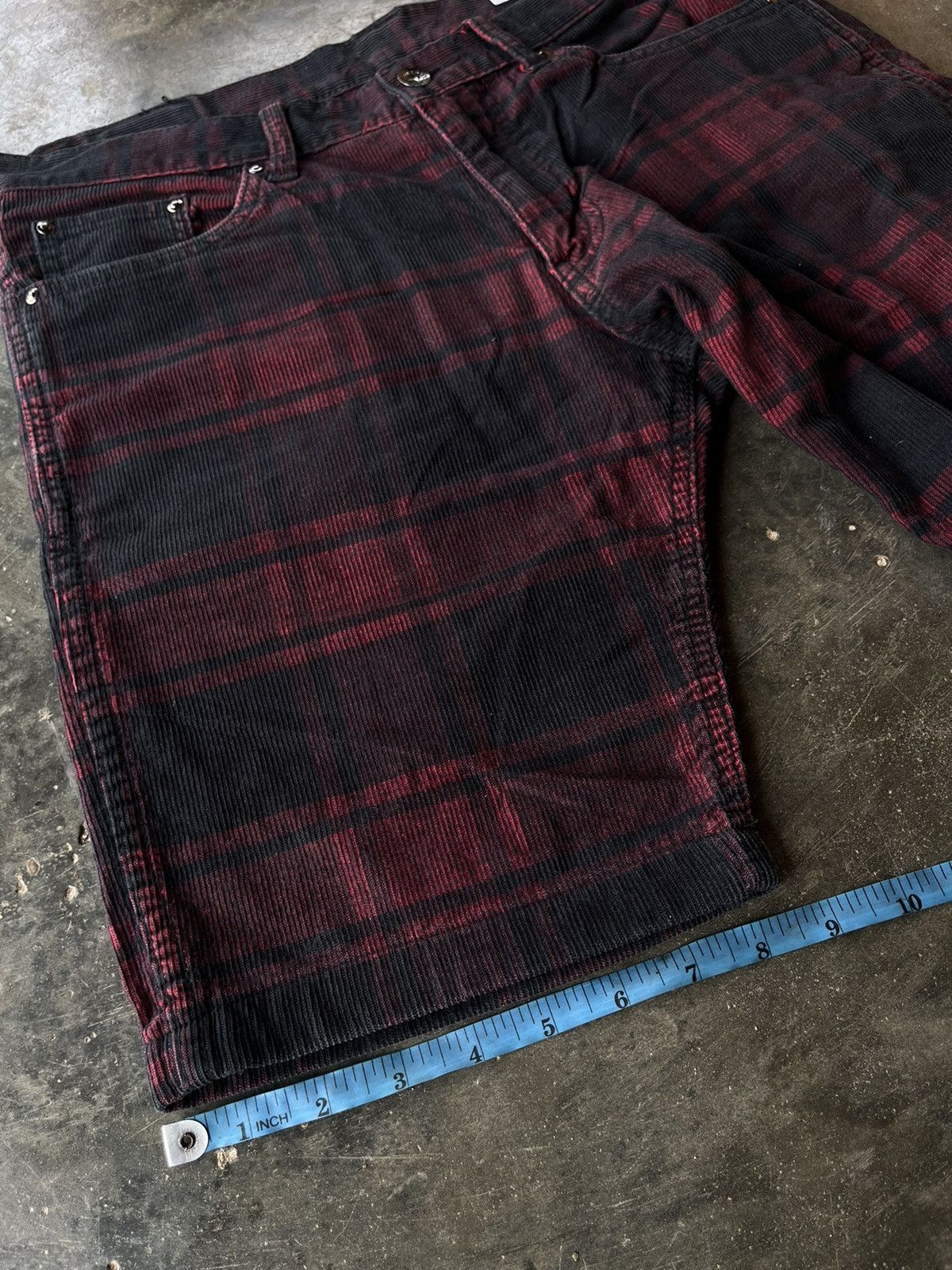 If Six Was Nine JAPANESE BRAND SEMANTIC DESIGN CORDUROY SHORT ZIPPER TARTAN Size US 30 / EU 46 - 17 Thumbnail