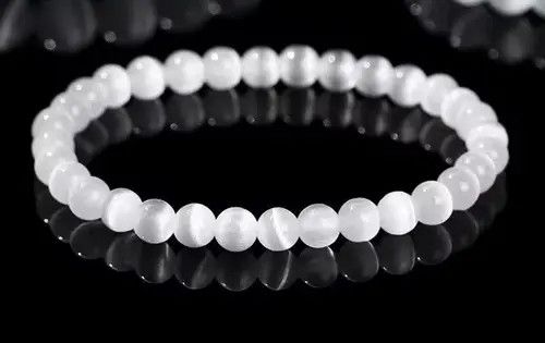 Other 8 Mm White Cat Eyes Bracelet Size ONE SIZE - 8 Thumbnail