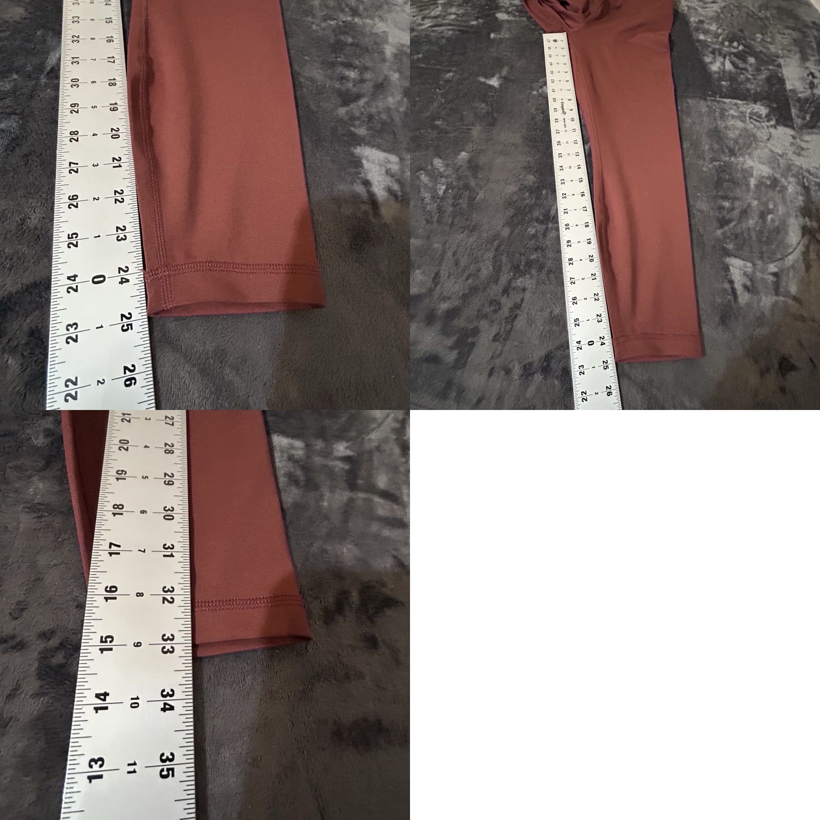 Vintage 90 Degree By Reflex Leggings Burnt Orange Women Medium Pockets Elastic Waist Yoga Pants Casual Workwear" Size 28" / US 6 / IT 42 - 10 Thumbnail