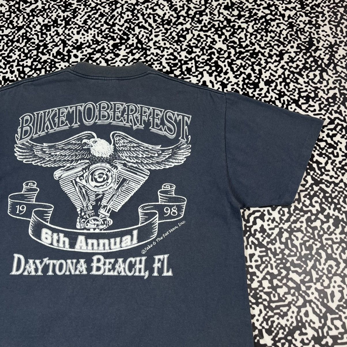 Harley Davidson Vintage 1998 Biketoberfest Harley Single Stitch Faded Tshirt Size US L / EU 52-54 / 3 - 10 Thumbnail