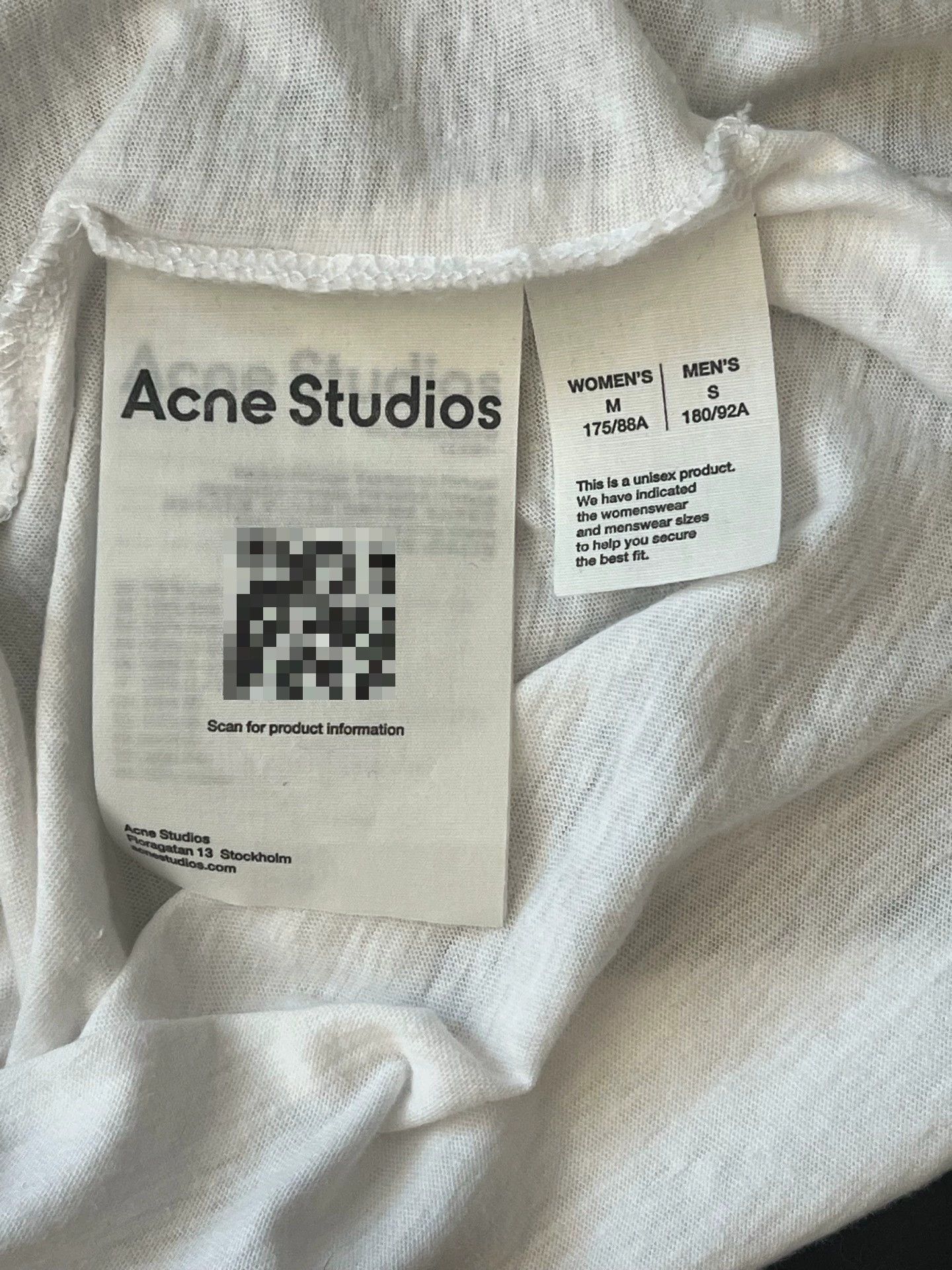 Acne Studios Acne Logo Oversized Crew Neck LS Tee unisex M/S New Worn Once Size US M / EU 48-50 / 2 - 4 Thumbnail