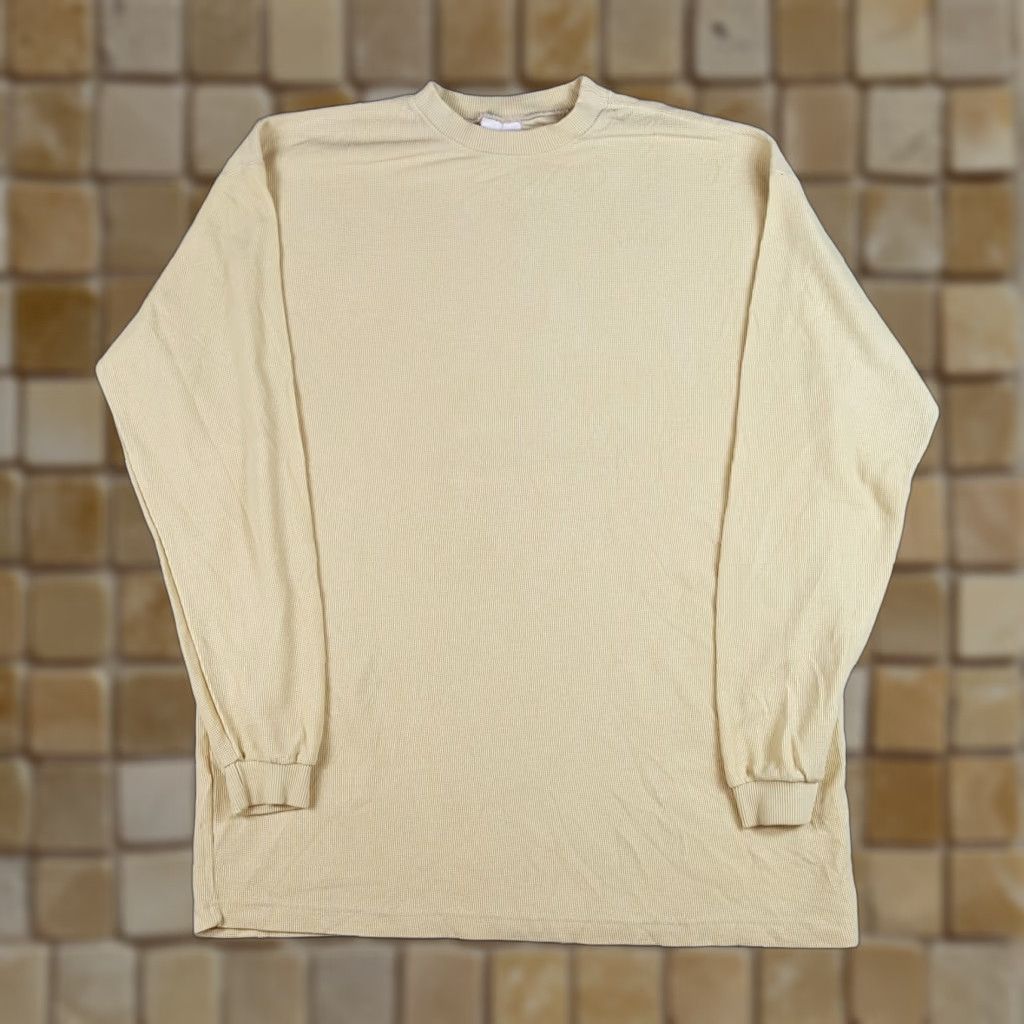 Vintage VINTAGE Chester Gregg Lyocell T-Shirt Knit Moisture Wicking Thermal Mens XL Yellow 80s 90s Under T Shirt Size US XL / EU 56 / 4 - 1 Thumbnail