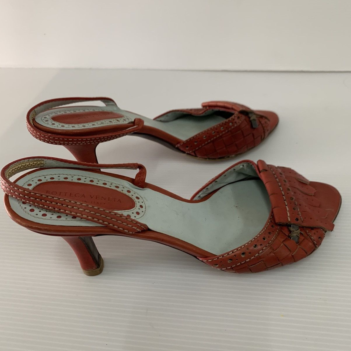 Bottega Veneta Bottega Veneta Leather Heels Size US 7.5 / IT 37.5 - 6 Thumbnail
