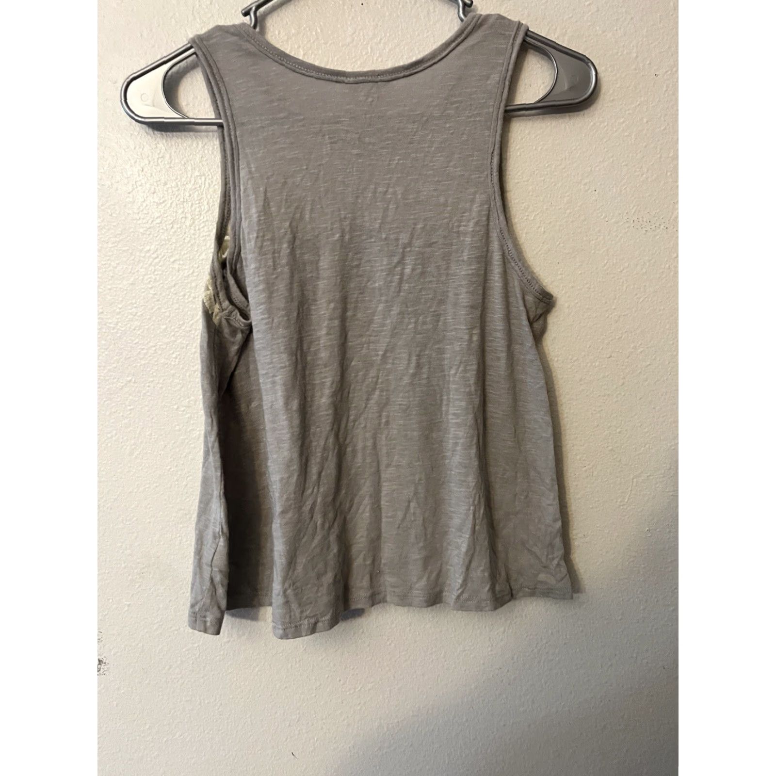 Aeropostale VINTAGE Aeropostale Gray Tank Top Women M Lace - Tank - Teens - Size Medium - Gray - Shirt - Women Size M / US 6-8 / IT 42-44 - 2 Thumbnail