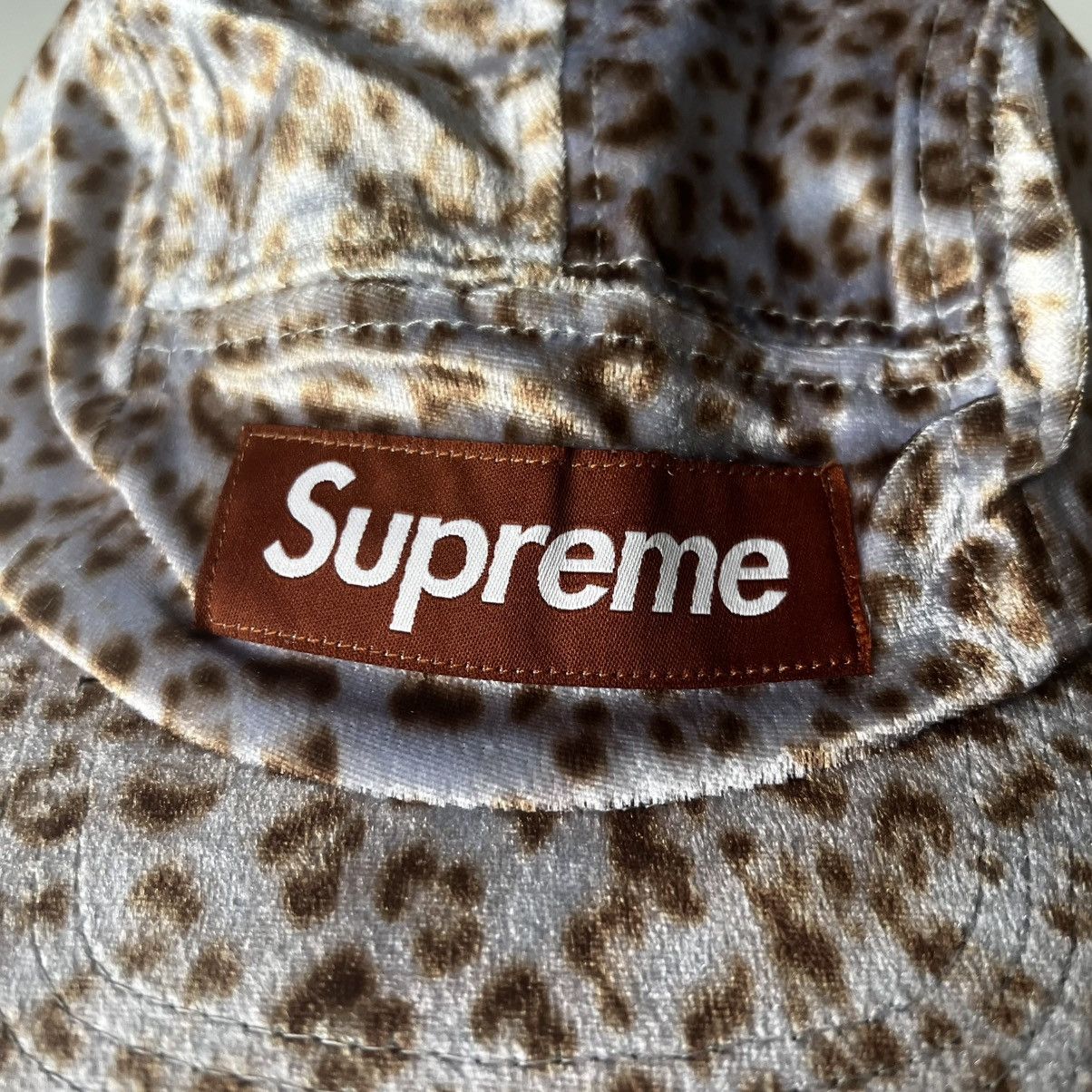 Supreme Supreme Leopard Velvet Camp Cap Pink Size ONE SIZE - 2 Thumbnail