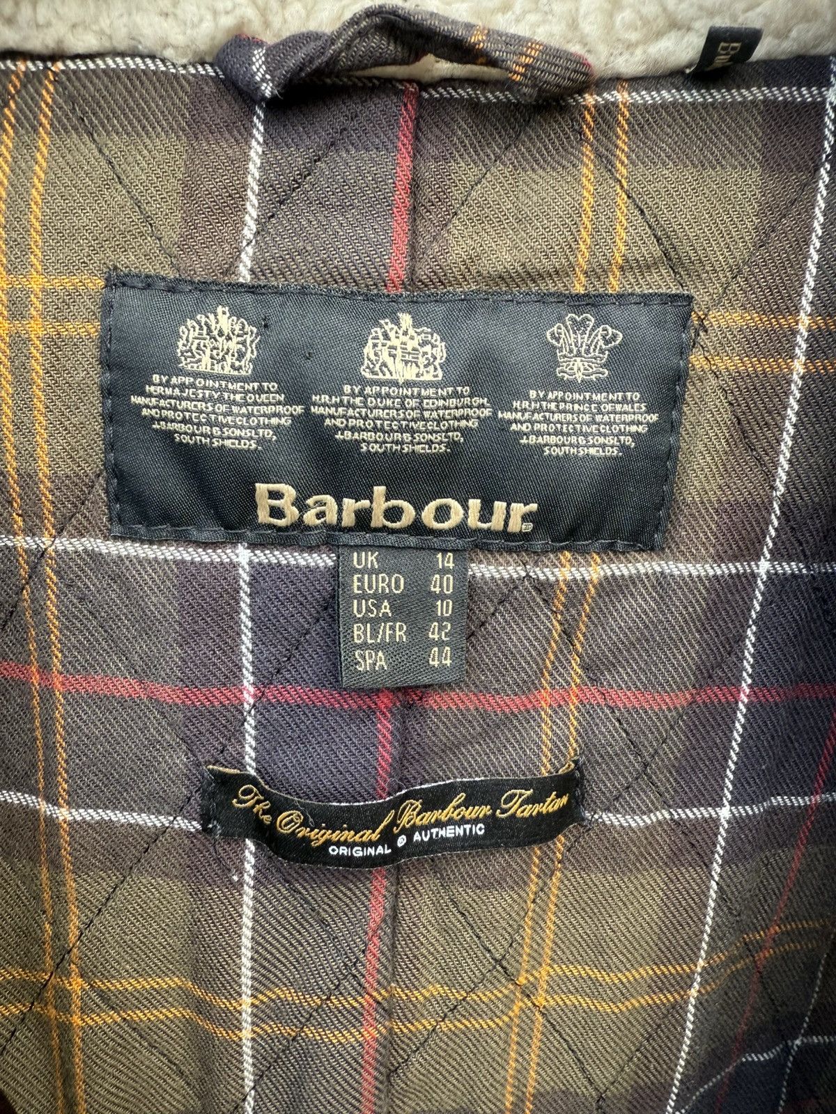 Barbour Barbour Waxed Jacket Classic Tartan Lining Size M/L (UK 14) Size XL / US 12-14 / IT 48-50 - 7 Thumbnail