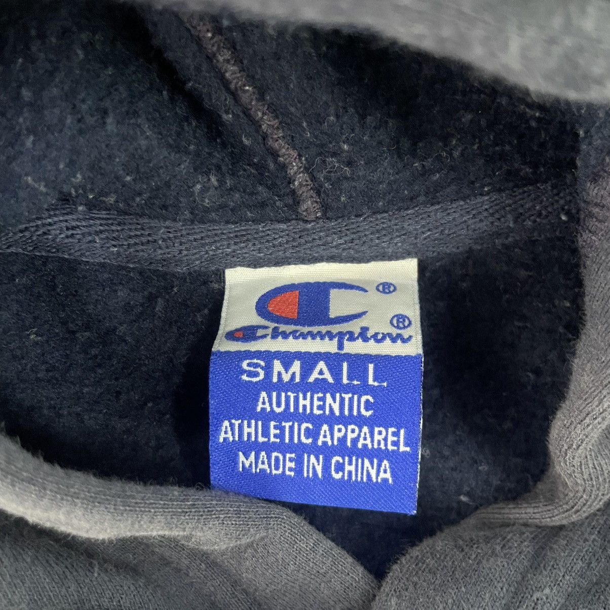 Designer × Vintage vintage Hoodie/sweater champion hoodies jumper pull navy Size US M / EU 48-50 / 2 - 7 Thumbnail