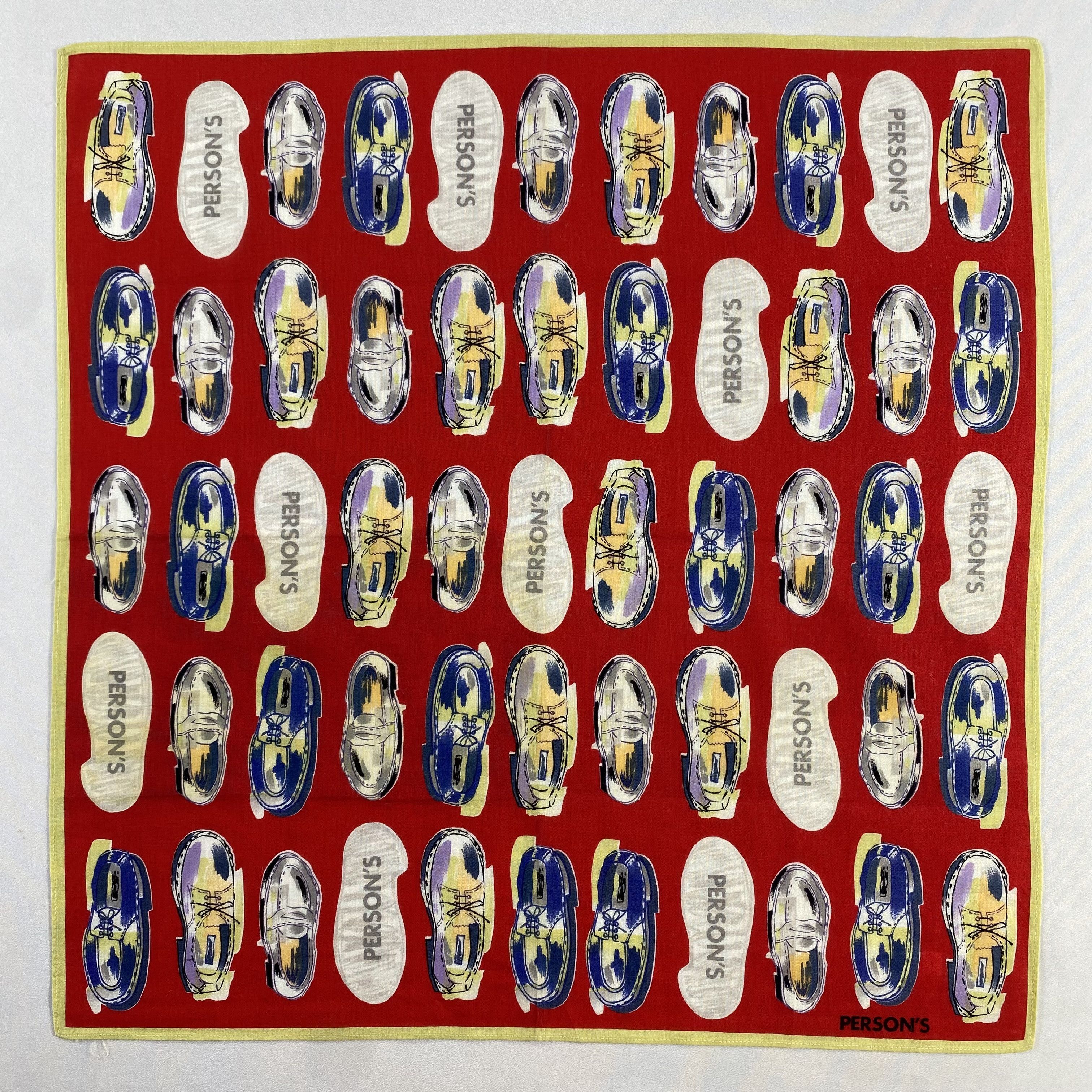 PERSON'S × Vintage Persons Neckerchief / Bandana / Handkerchief-P1546 Size ONE SIZE - 1 Thumbnail