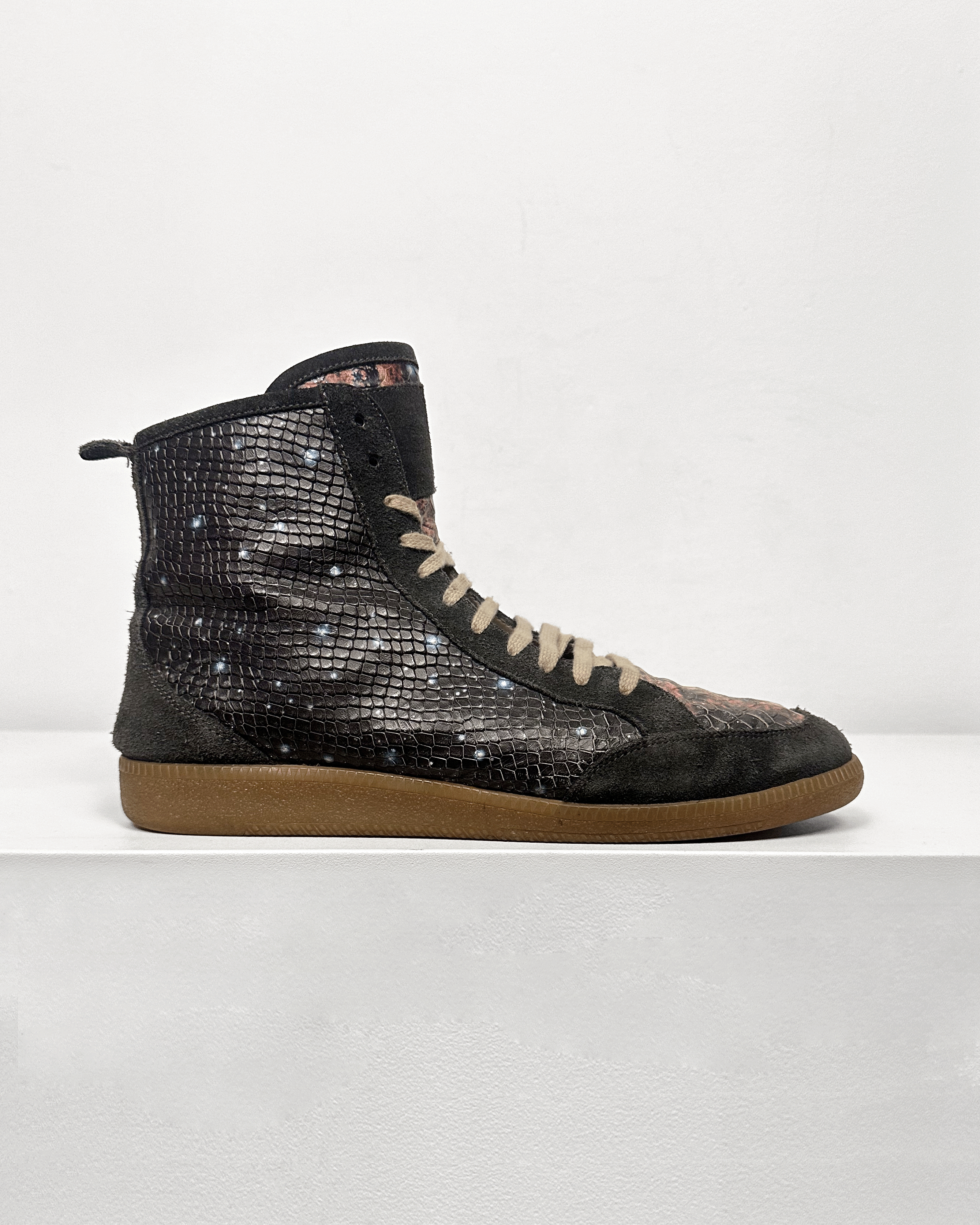 Maison Margiela Maison Margiela Snakeskin Python Galaxy High Top Sneakers Size US 9 / EU 42 - 3 Thumbnail