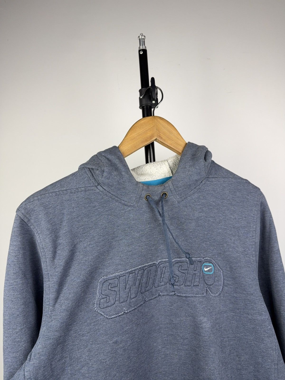 Nike Nike 00s Vintage Retro 00s Swoosh Hoodie Embroidered Logo 🔥 Size US L / EU 52-54 / 3 - 4 Thumbnail