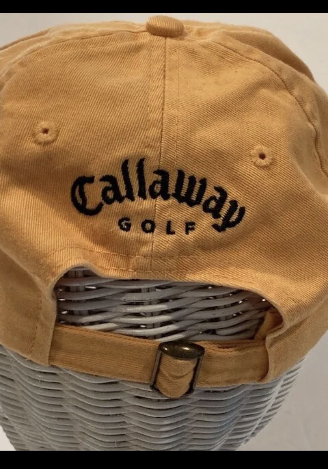 Callaway Golf Yellow Callaway Golf Hat Cap CB1 Blue Embroidered Size ONE SIZE - 6 Thumbnail