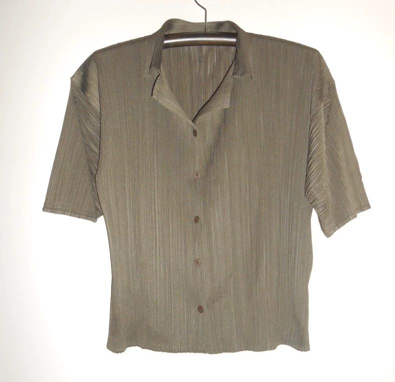 Issey Miyake issey miyake size：L Pleated short-sleeved shirt 2506-Nextar Size XXS / US 00 / IT 34 - 3 Thumbnail