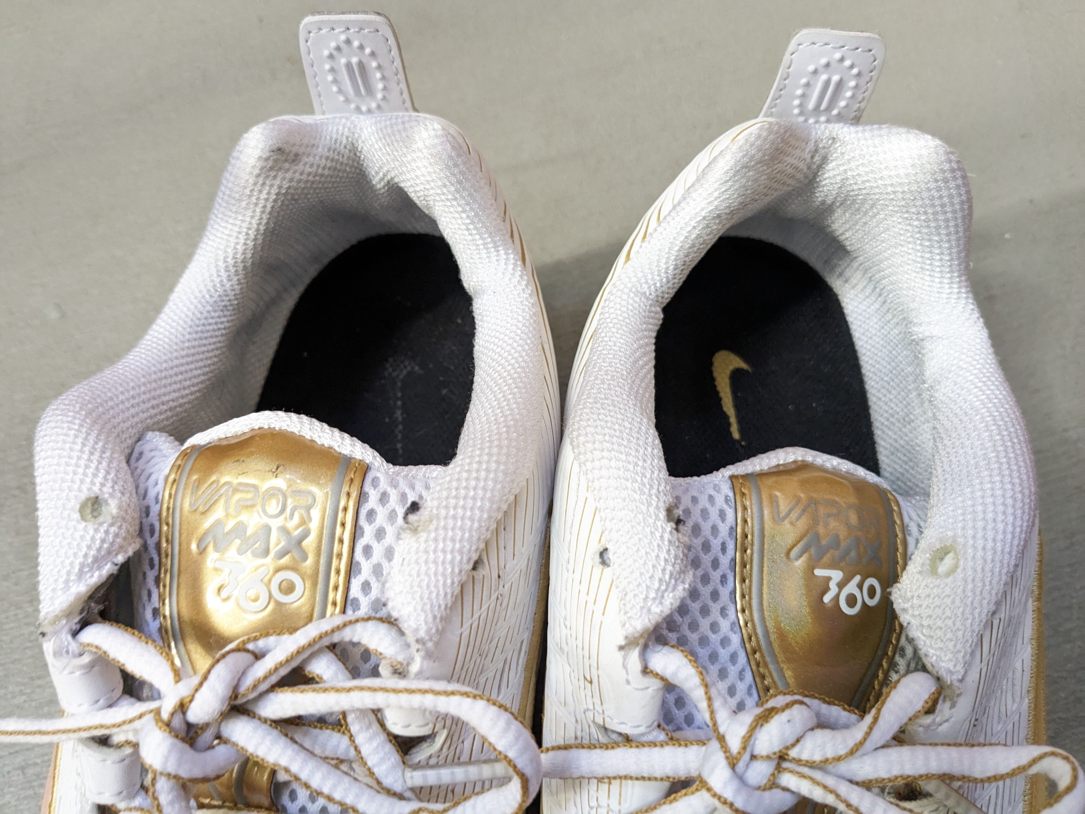 Nike Nike Air VaporMax 360 Gold Size 11 Silver White CK9671-101 Size US 11 / EU 44 - 3 Thumbnail