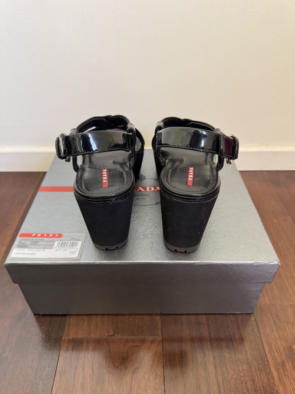 Prada Prada Calzature Donna (Black) Size US 7.5 / IT 37.5 - 5 Thumbnail