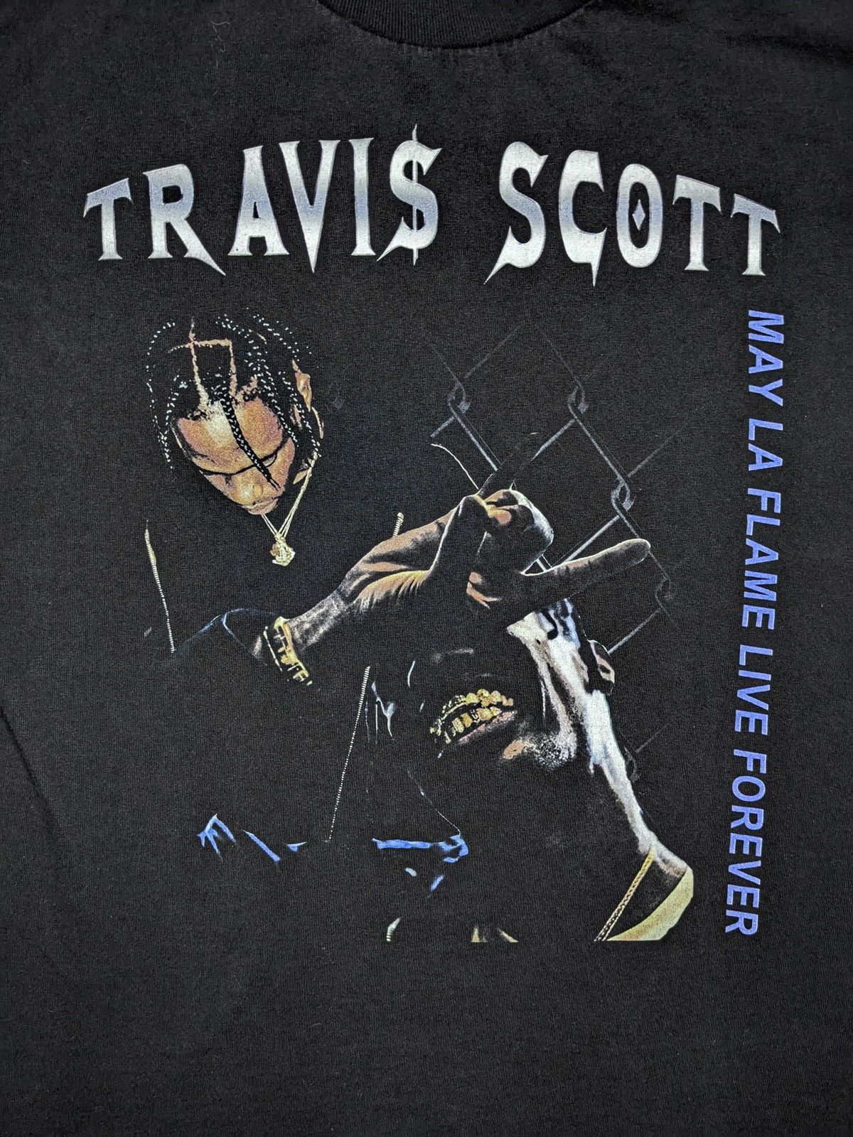 Travis Scott 2015 Travis Scott May La Flame Live Forever Rodeo Tour Tee Size US M / EU 48-50 / 2 - 5 Thumbnail