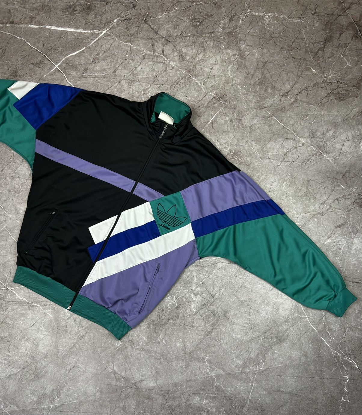 Adidas 90's Adidas Vintage Big Trefoil Logo Track Jacket Size US M / EU 48-50 / 2 - 3 Thumbnail