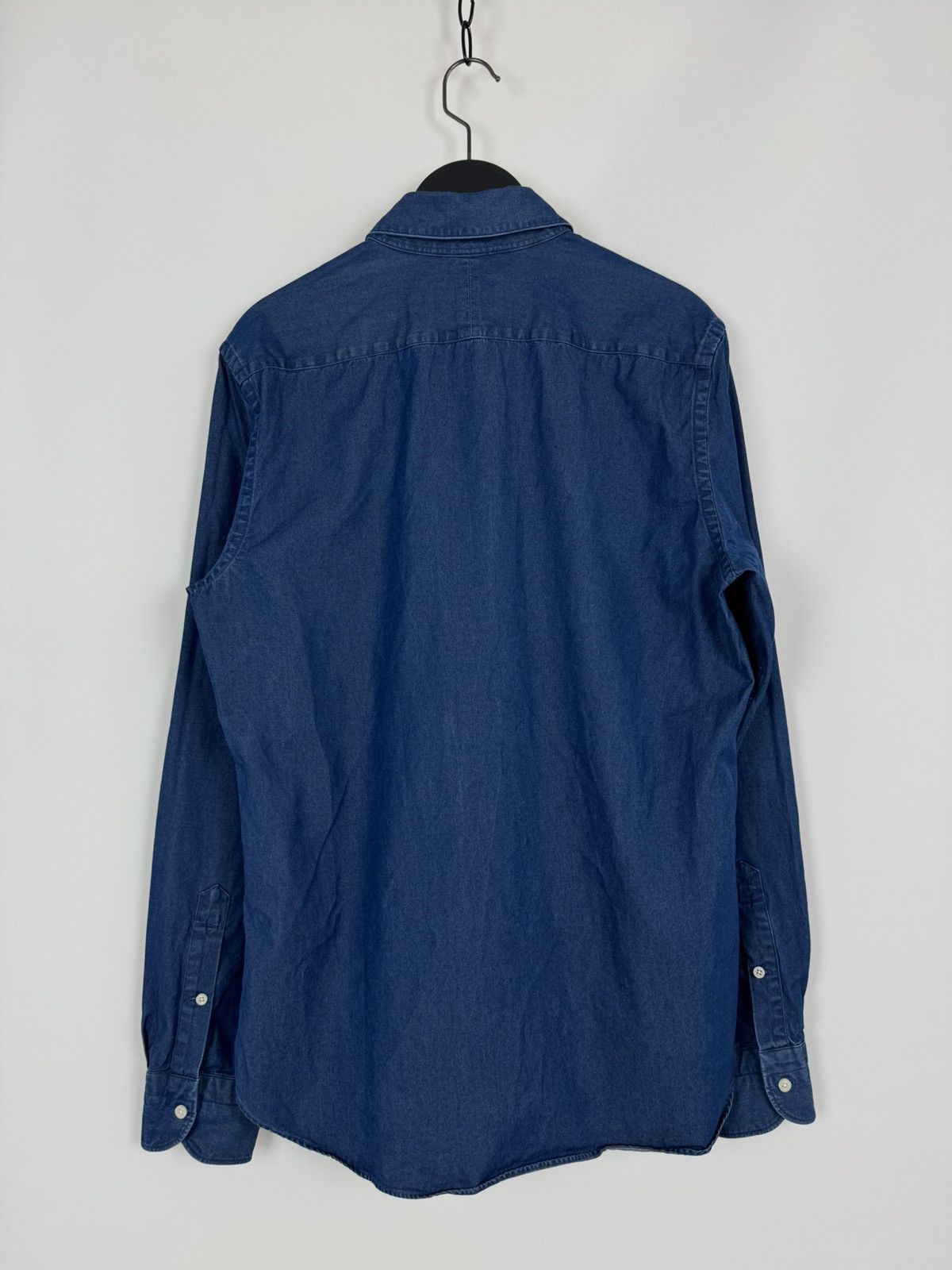 Suitsupply Suitsupply Blue Buttons Up Pullover Slim Fit Shirt Size US S / EU 44-46 / 1 - 6 Thumbnail