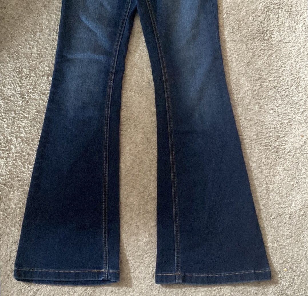 Vintage Retro, Blue Spice, Dark Wash, Flare Leg, Denim Jeans Size 28" / US 6 / IT 42 - 6 Thumbnail