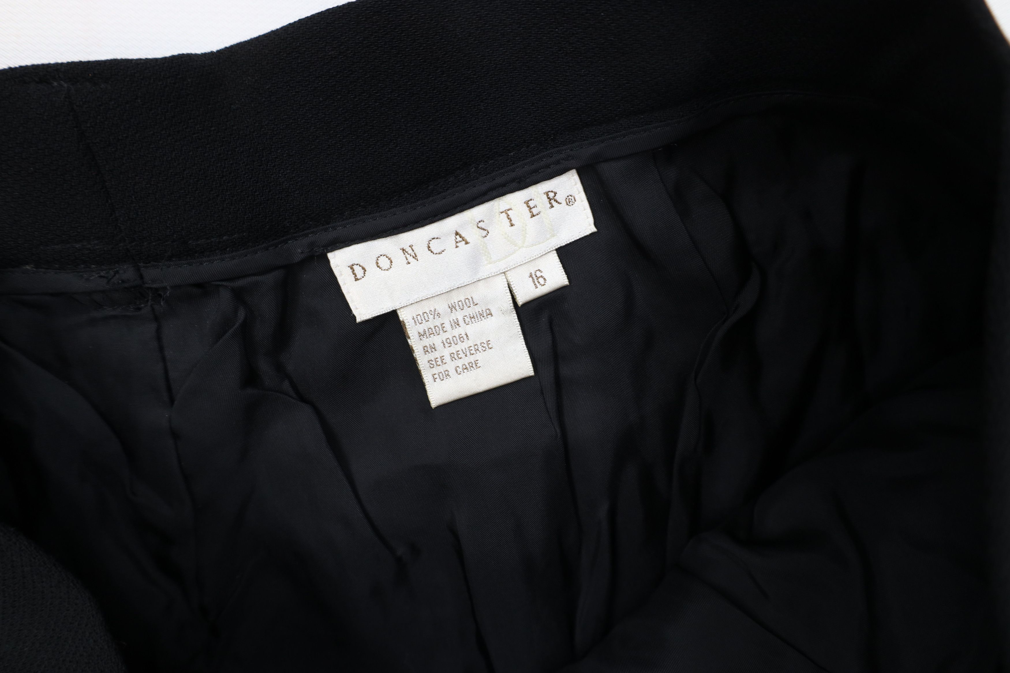 Vintage Vintage 90s Streetwear Heavyweight Knit Wide Leg Pants Black Size 38" / US 16 / IT 52 - 8 Thumbnail