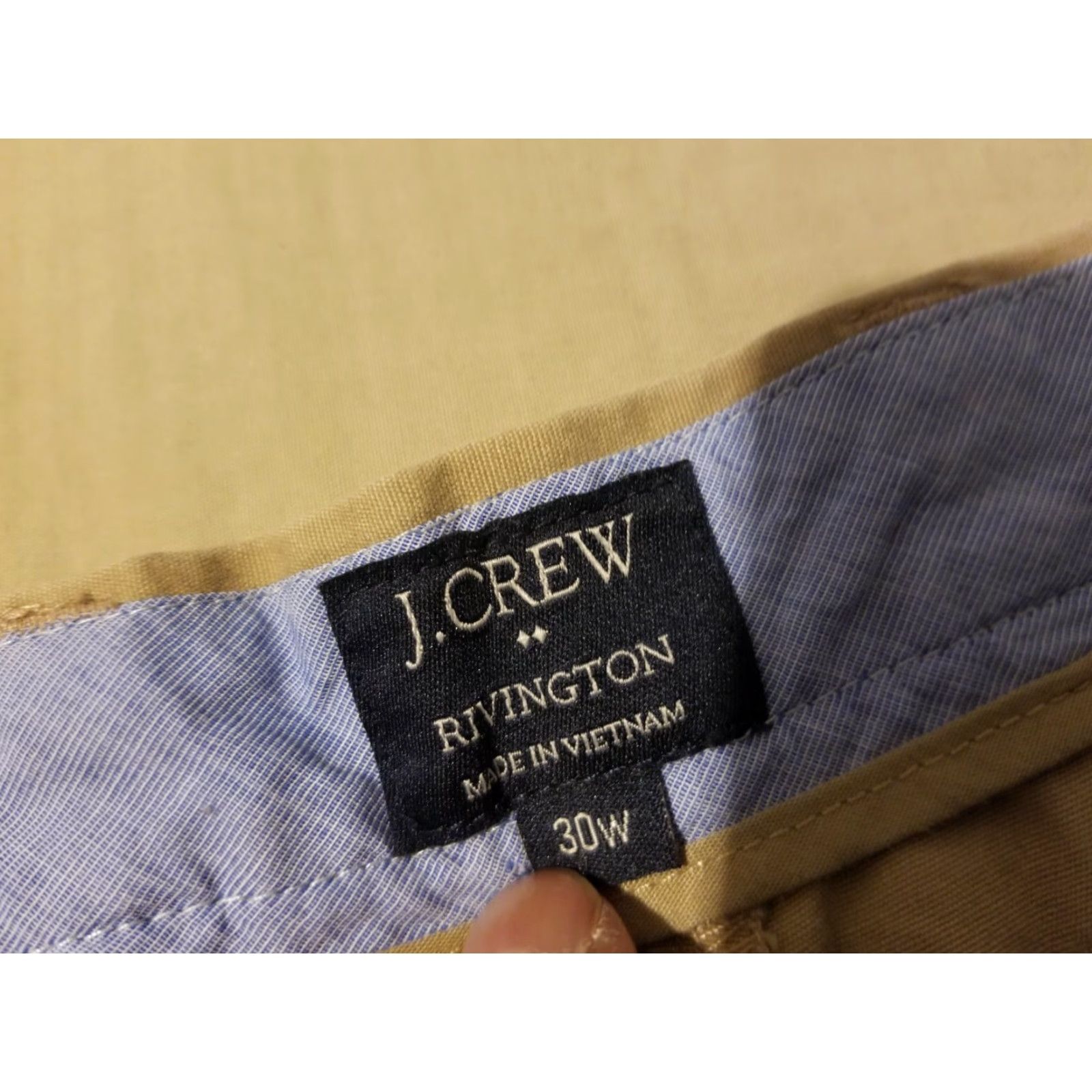 J.Crew Mens J.CREW Khaki Shorts 30 Cotton Chino Beige Shorts Regular 30 Mens Size US 30 / EU 46 - 3 Thumbnail
