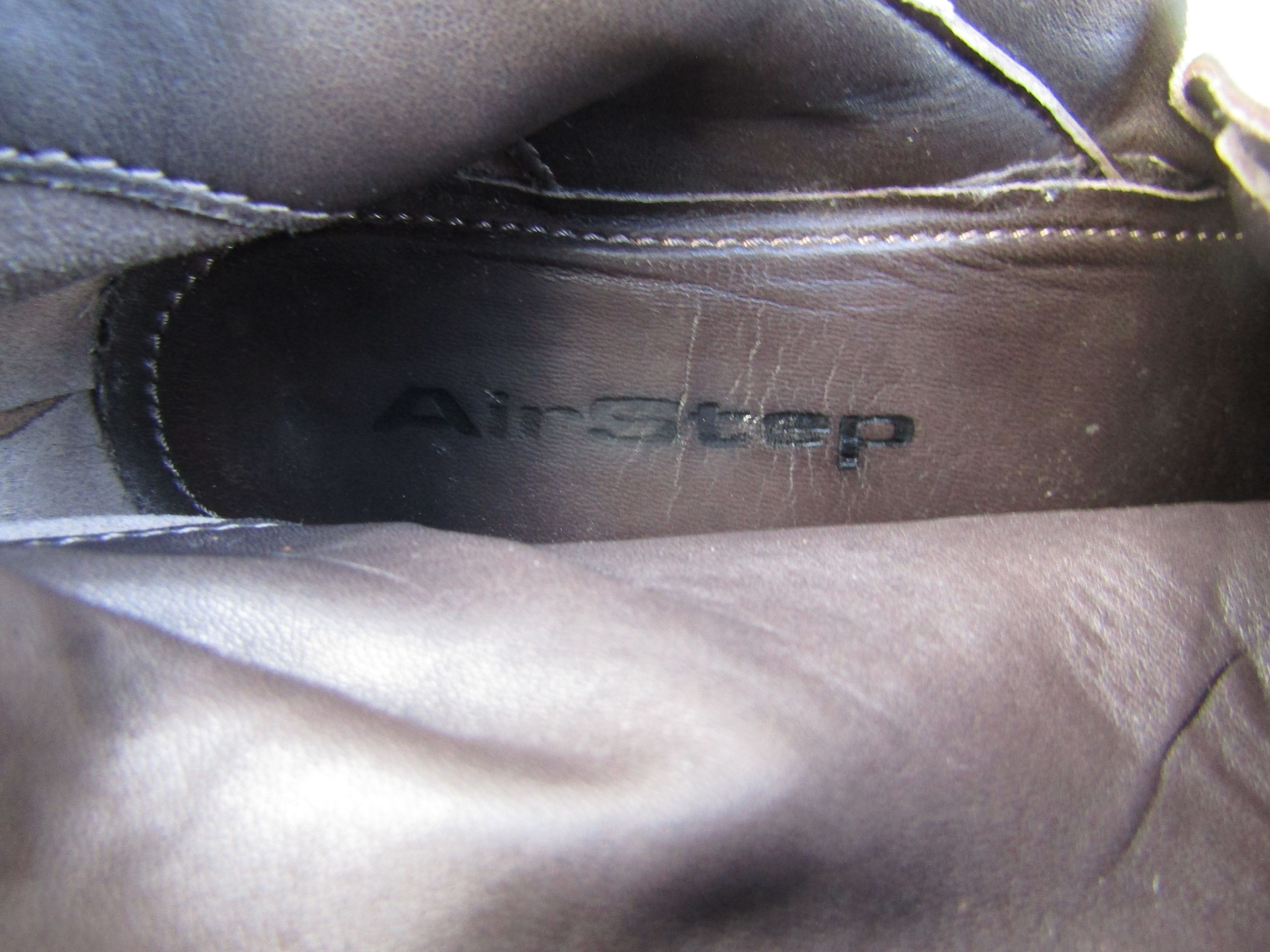 A.S.98 Airstep A.S.98 Zip Buckle High Tall Leather Heel Block Size US 9.5 / IT 39.5 - 8 Thumbnail